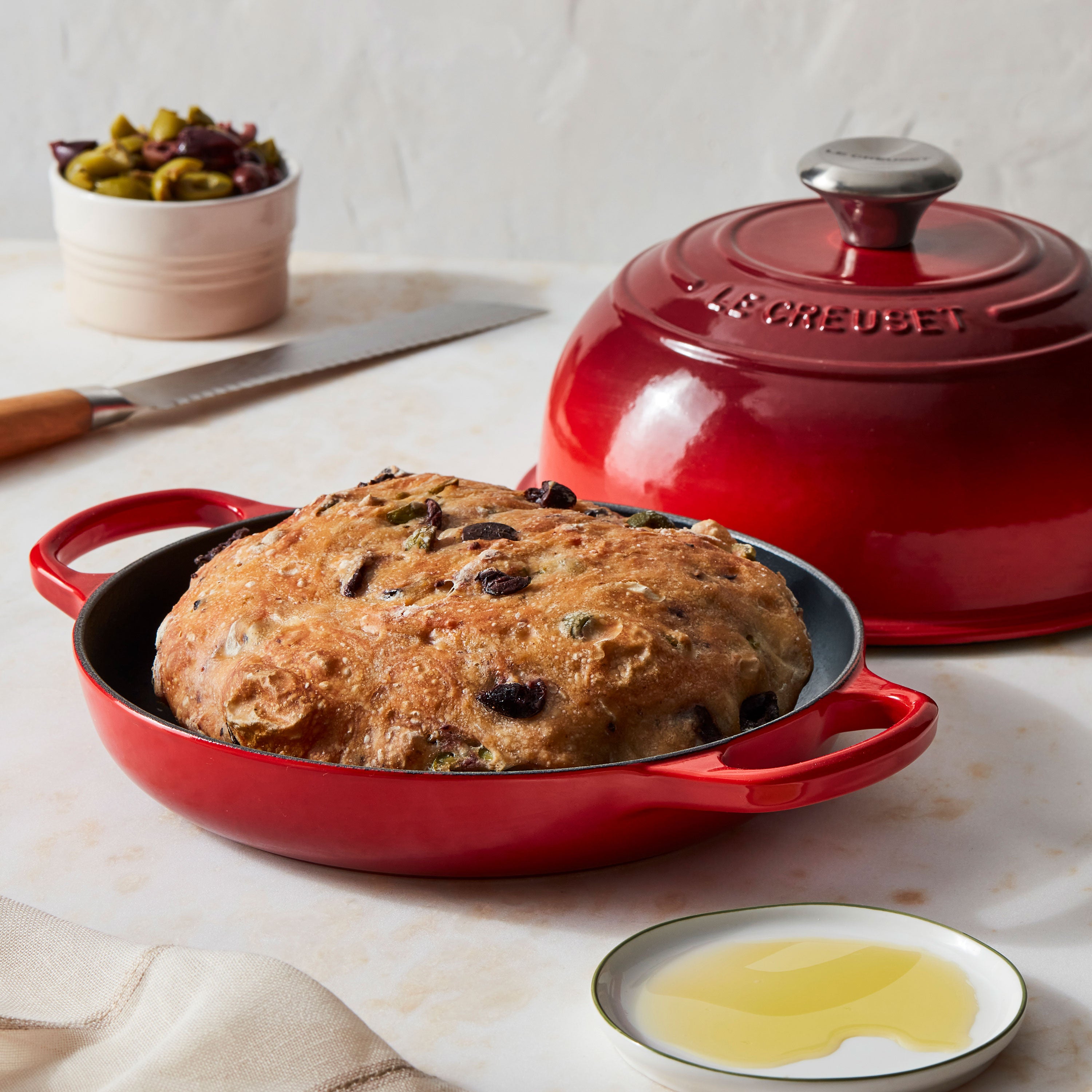Le Creuset Bread Oven - Cast Iron - Cerise – Cutlery and More