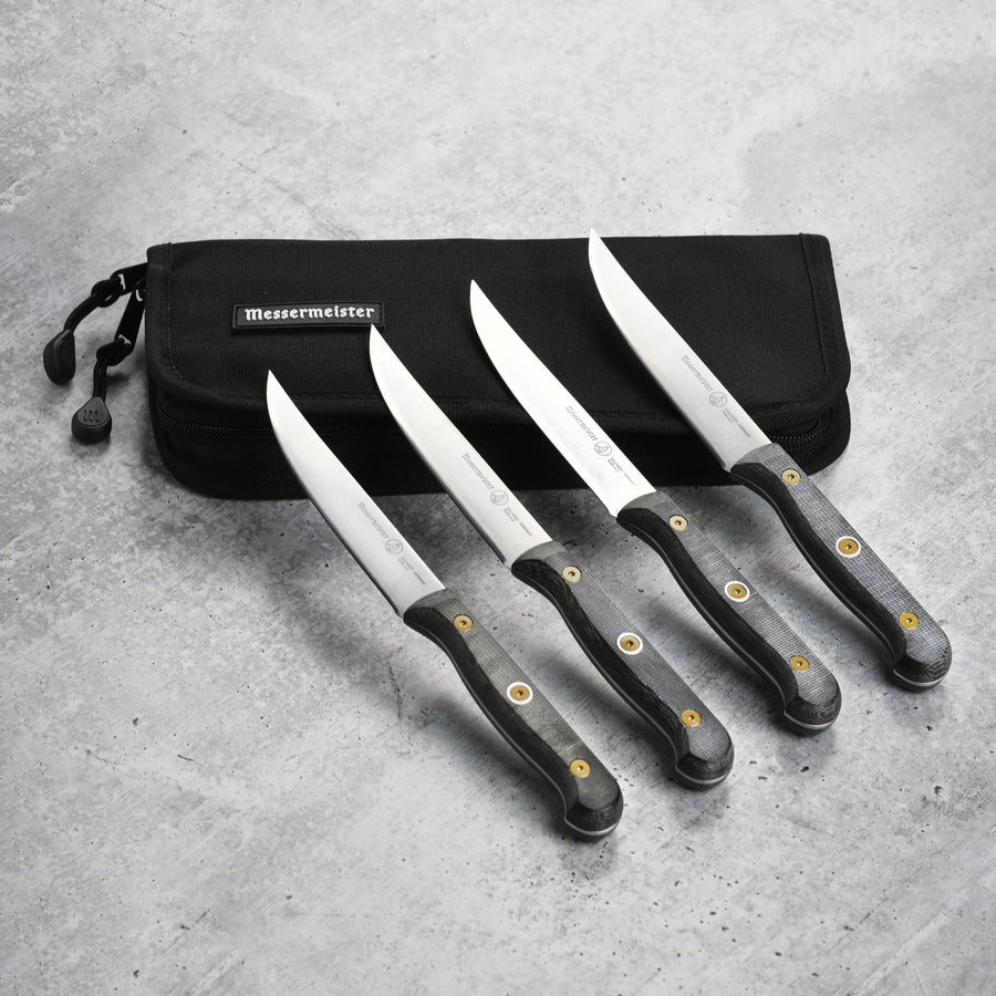 Messermeister Custom Micarta 4 Piece Steak Knife Set