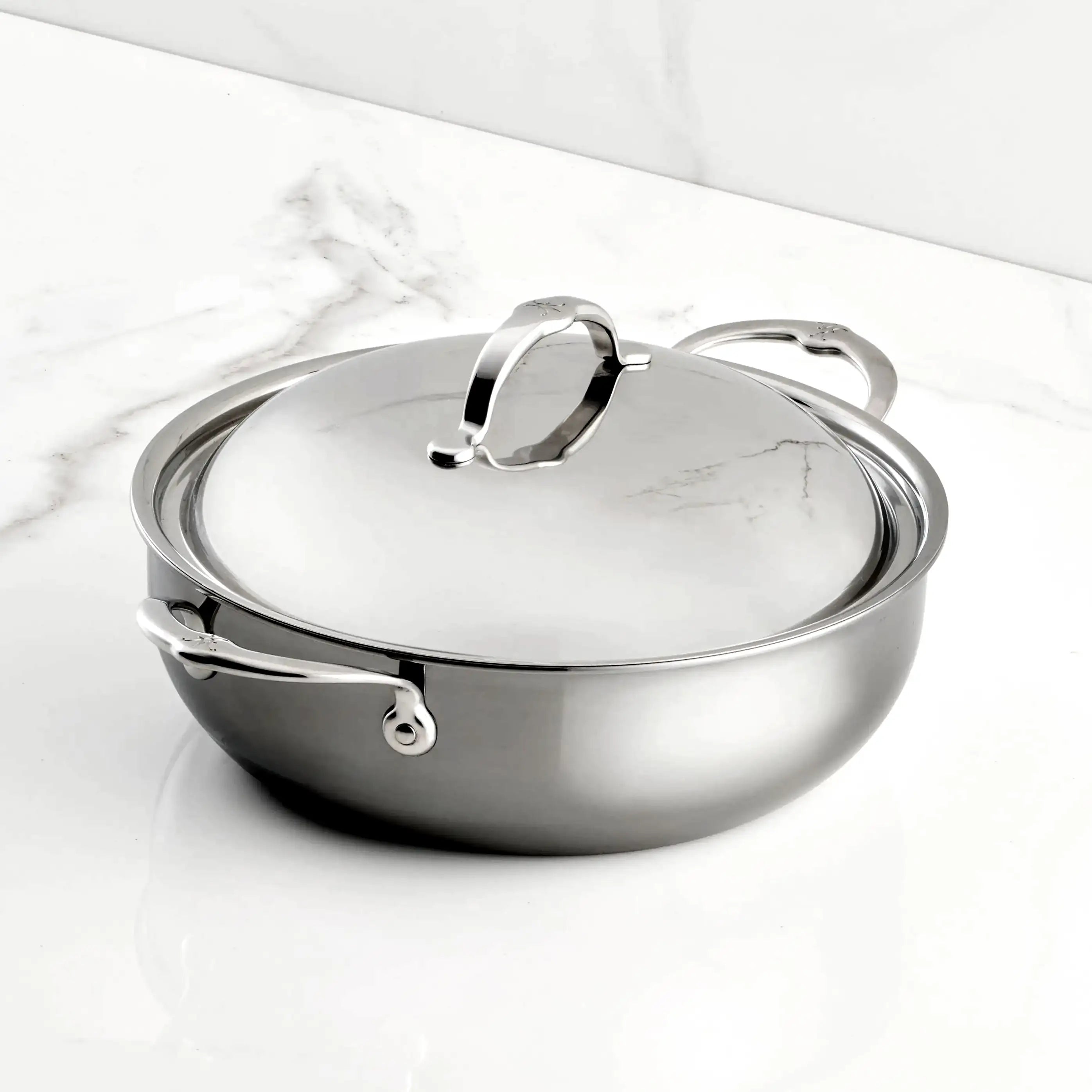 Hestan NanoBond Dutch Oven - 5-quart Titanium Stainless Steel