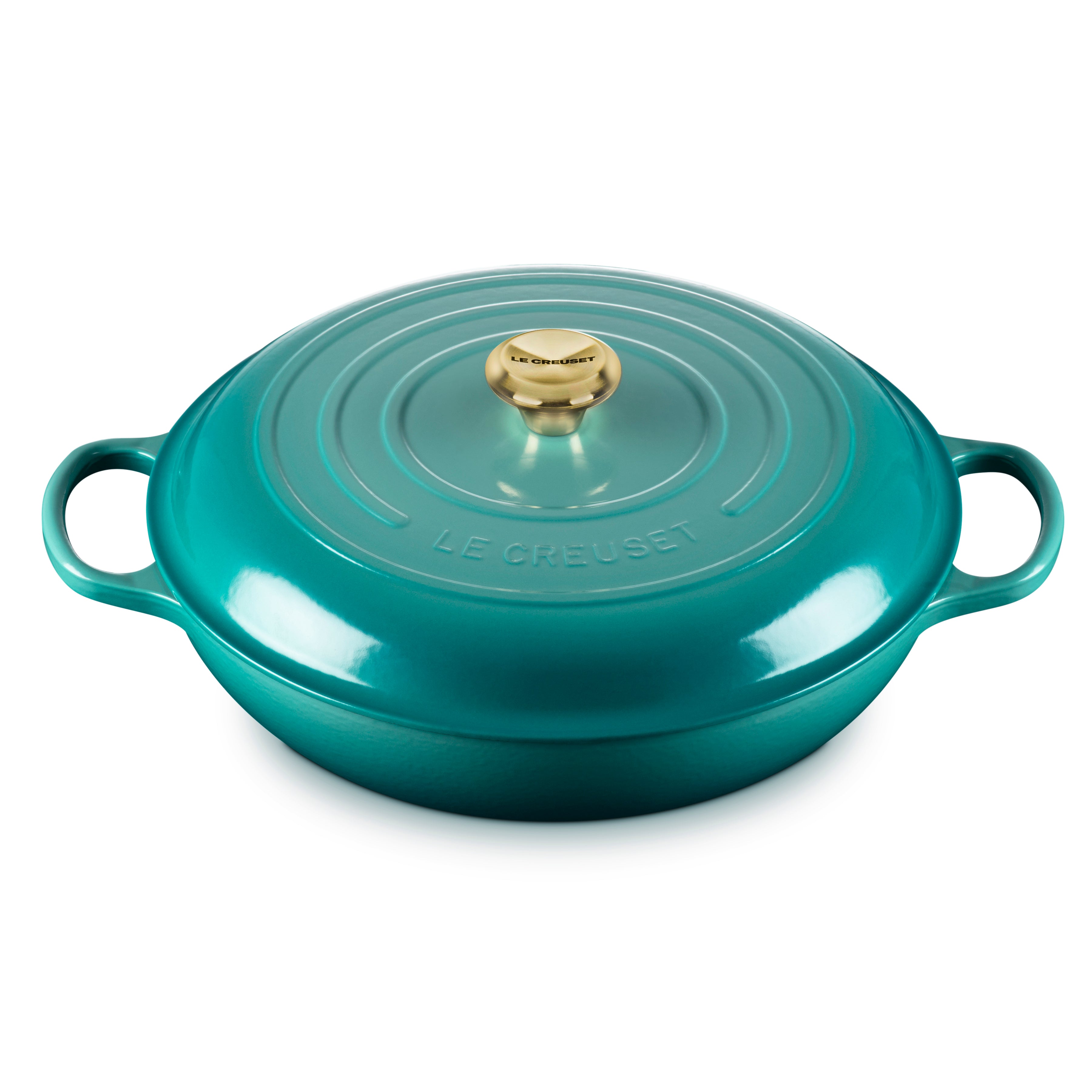 Le Creuset Braiser - 5-qt Cast Iron - Bleu Riviera – Cutlery and More