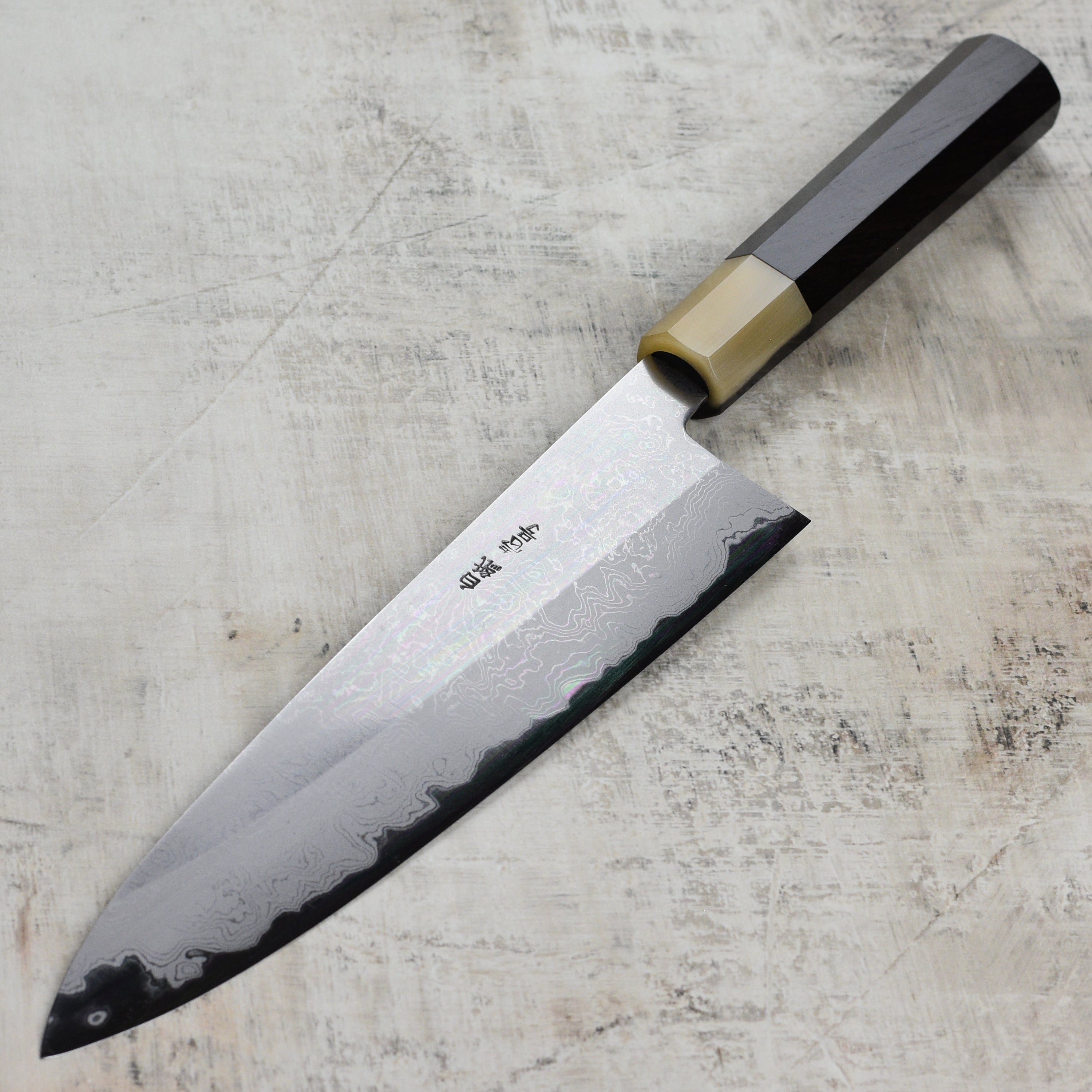 Yoshikazu Tanaka Shirogami #1 Damascus Gyuto 240mm (9.4