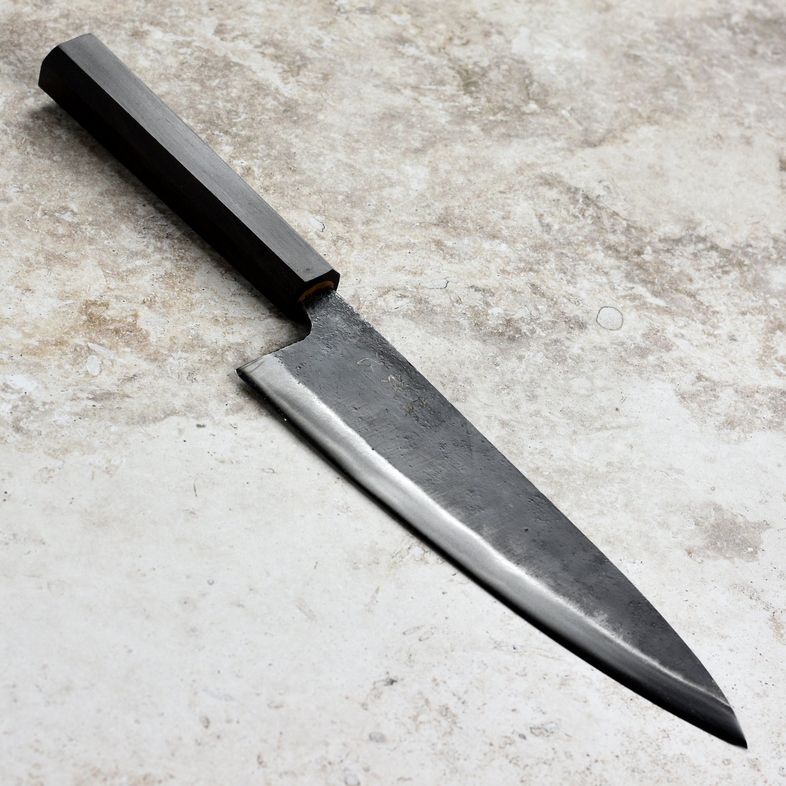 Hatsukokoro Kurogane Gyuto knife Japanese Carbon Steel Blue #2