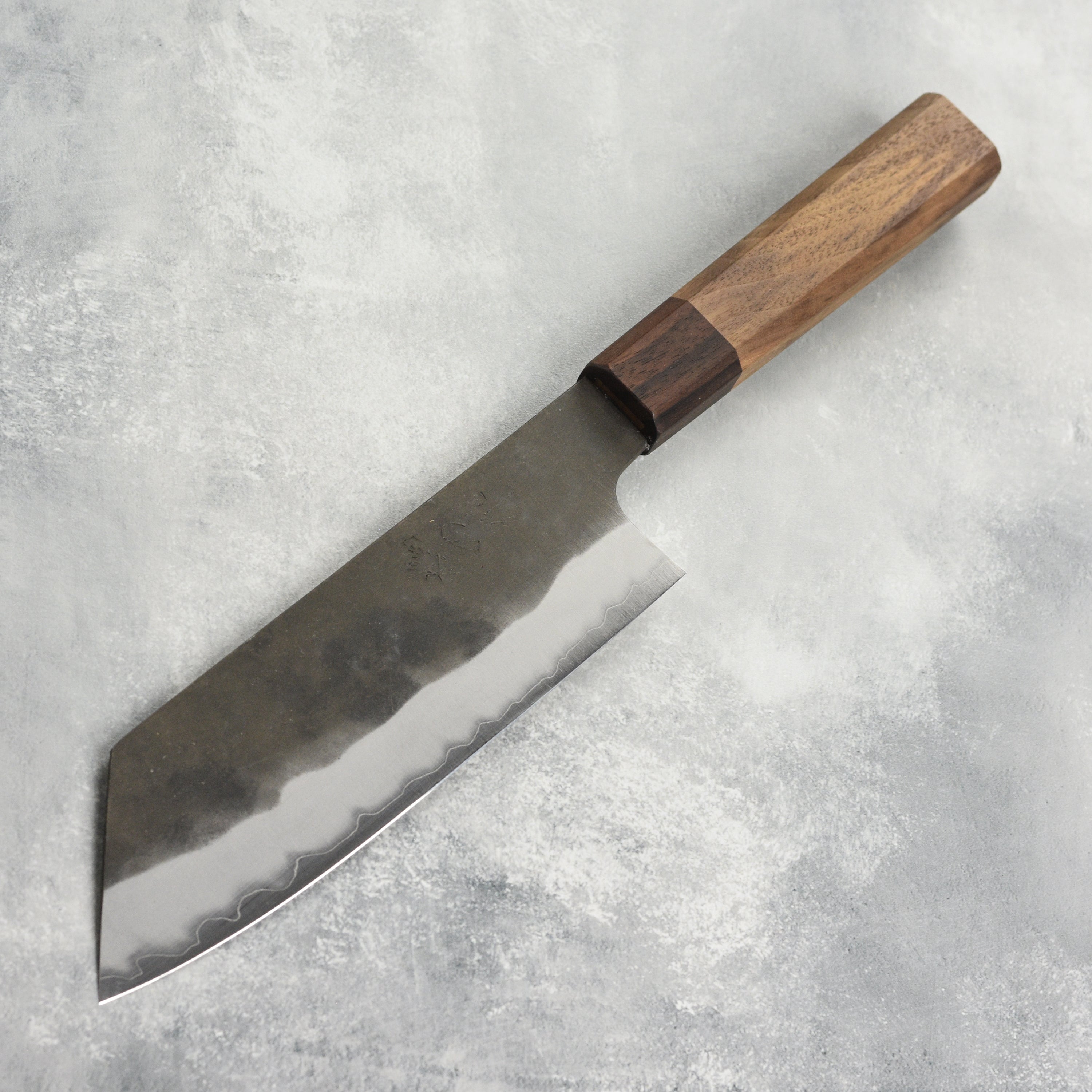 Kenshiro Hatono Aogami Super Blue Kurouchi Stainless Clad Bunka