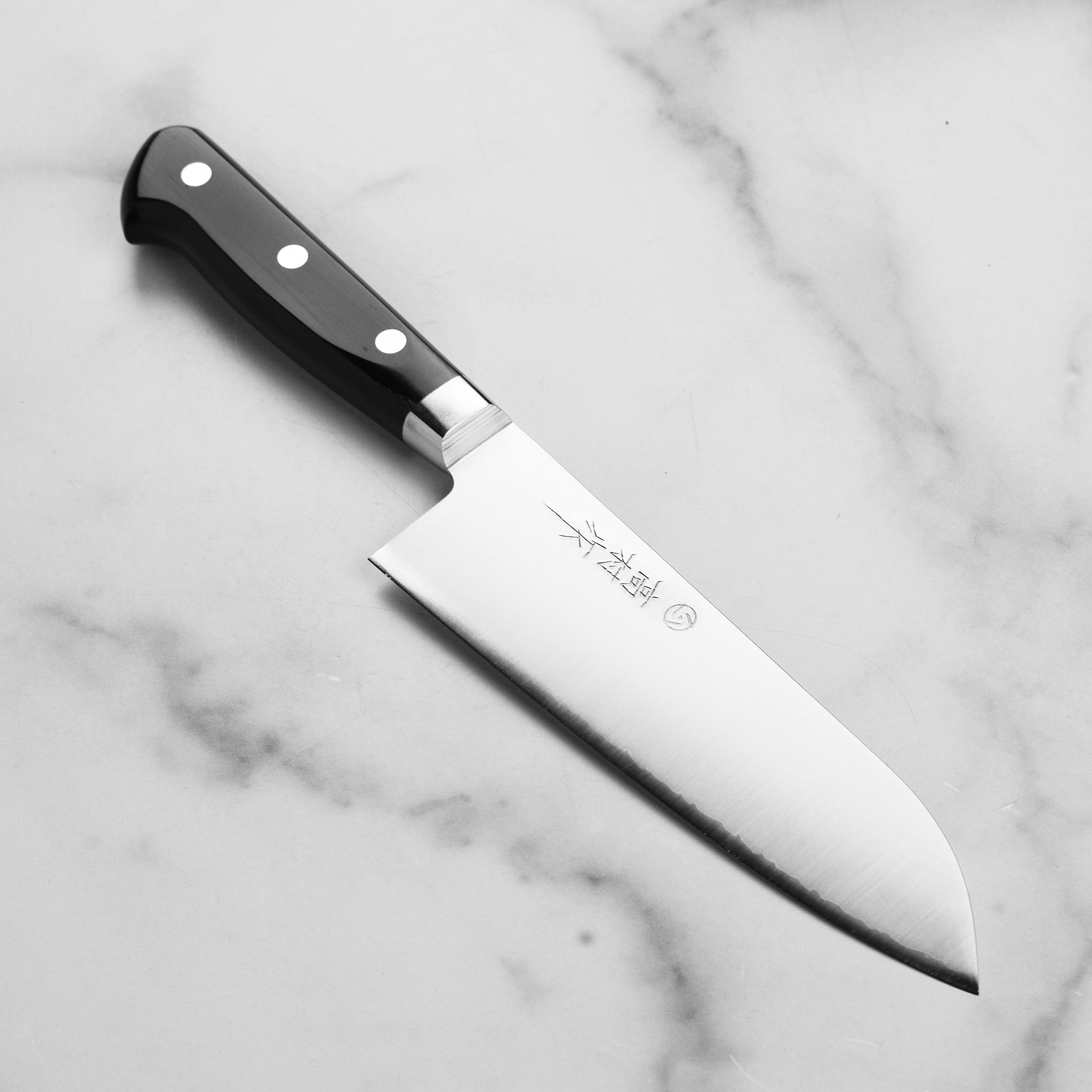 Takamura Hamono Santoku Knife, VG10 Migaki, 6.7