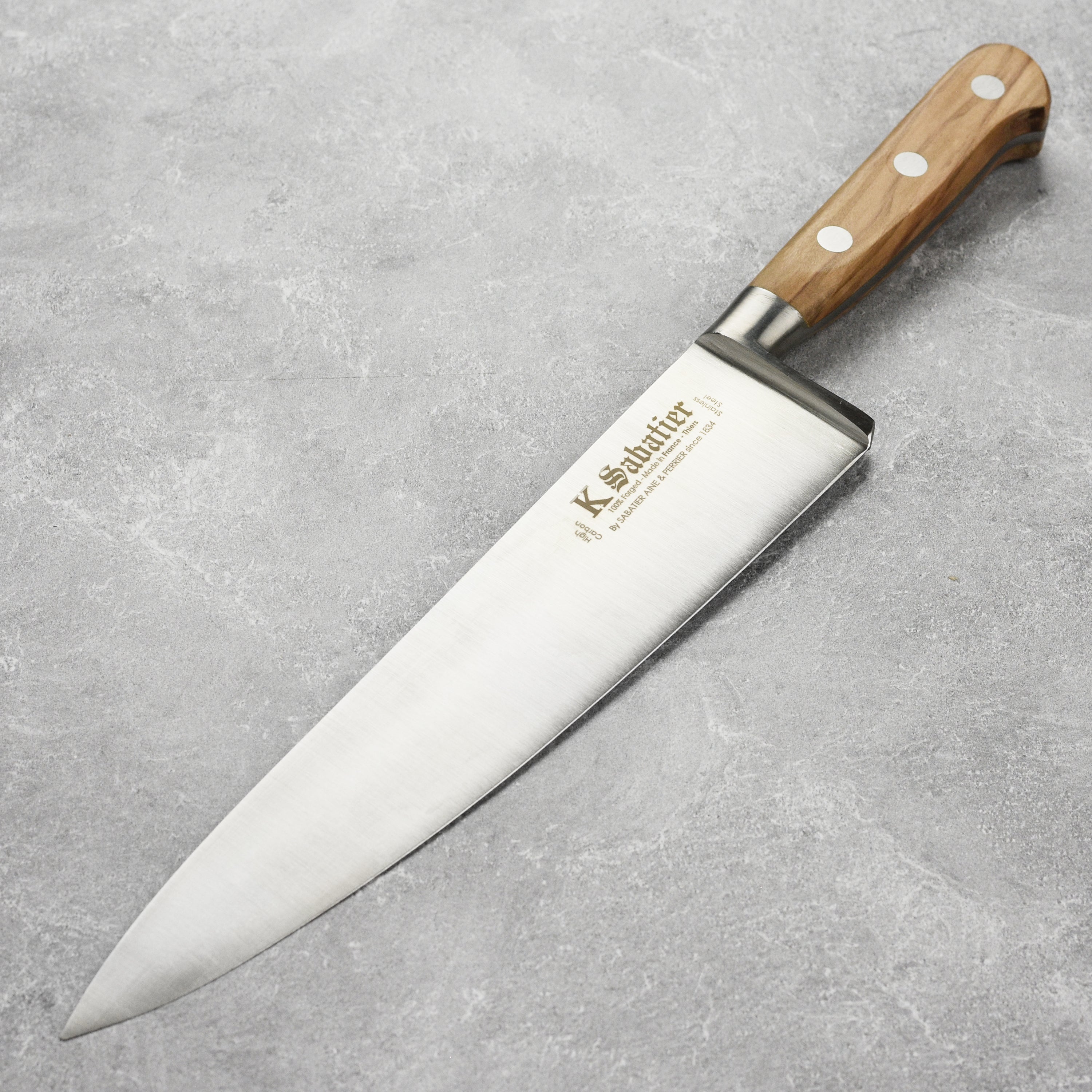 K Sabatier Olive Wood Chef's Knife - 10