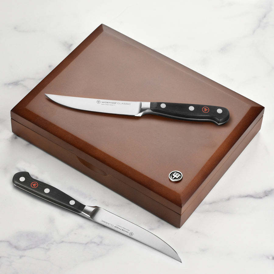 Wusthof Classic 8 Piece Steak Knife Set with Wood Case