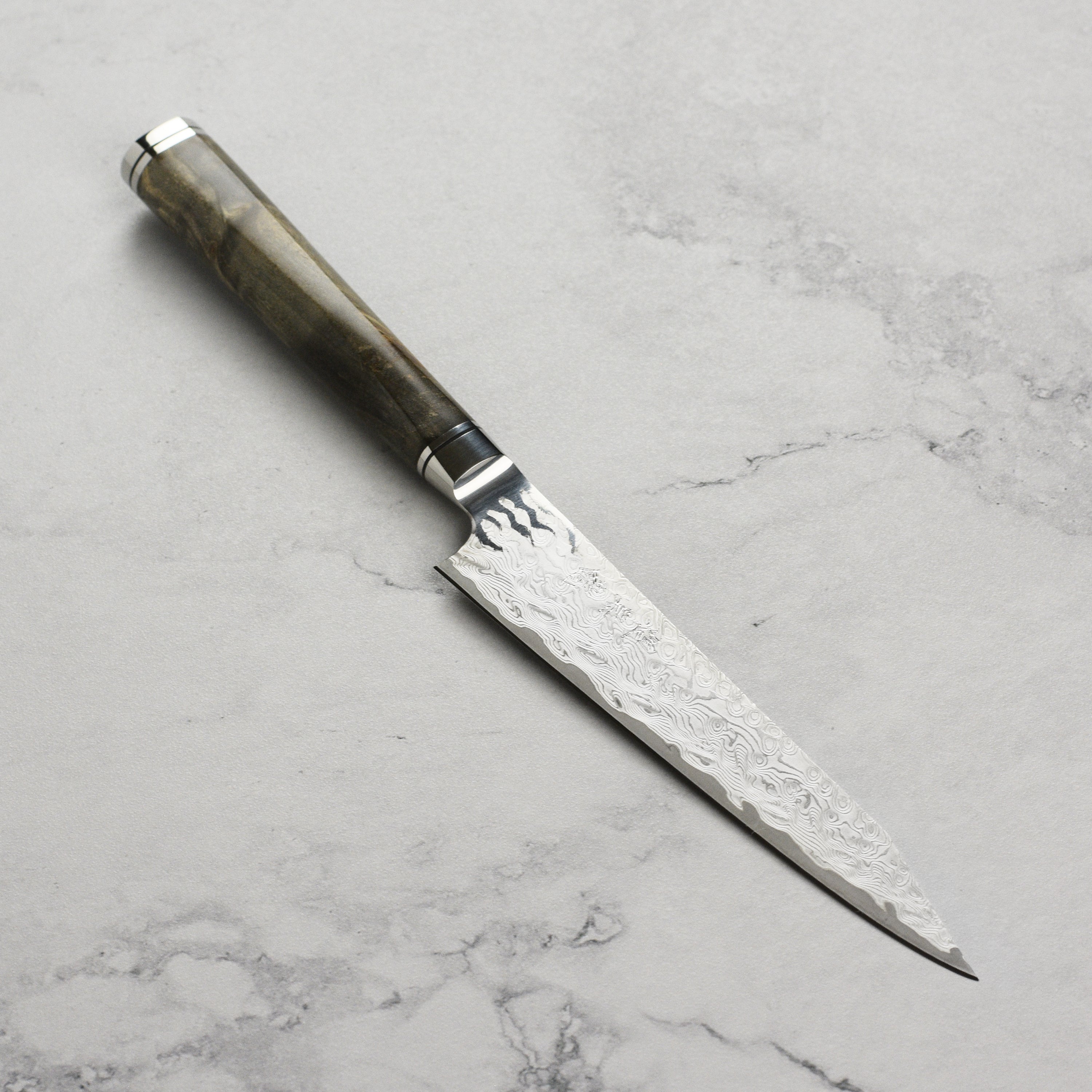 Ryusen Oukokuryu MT SG2 Damascus Petty, 5.3
