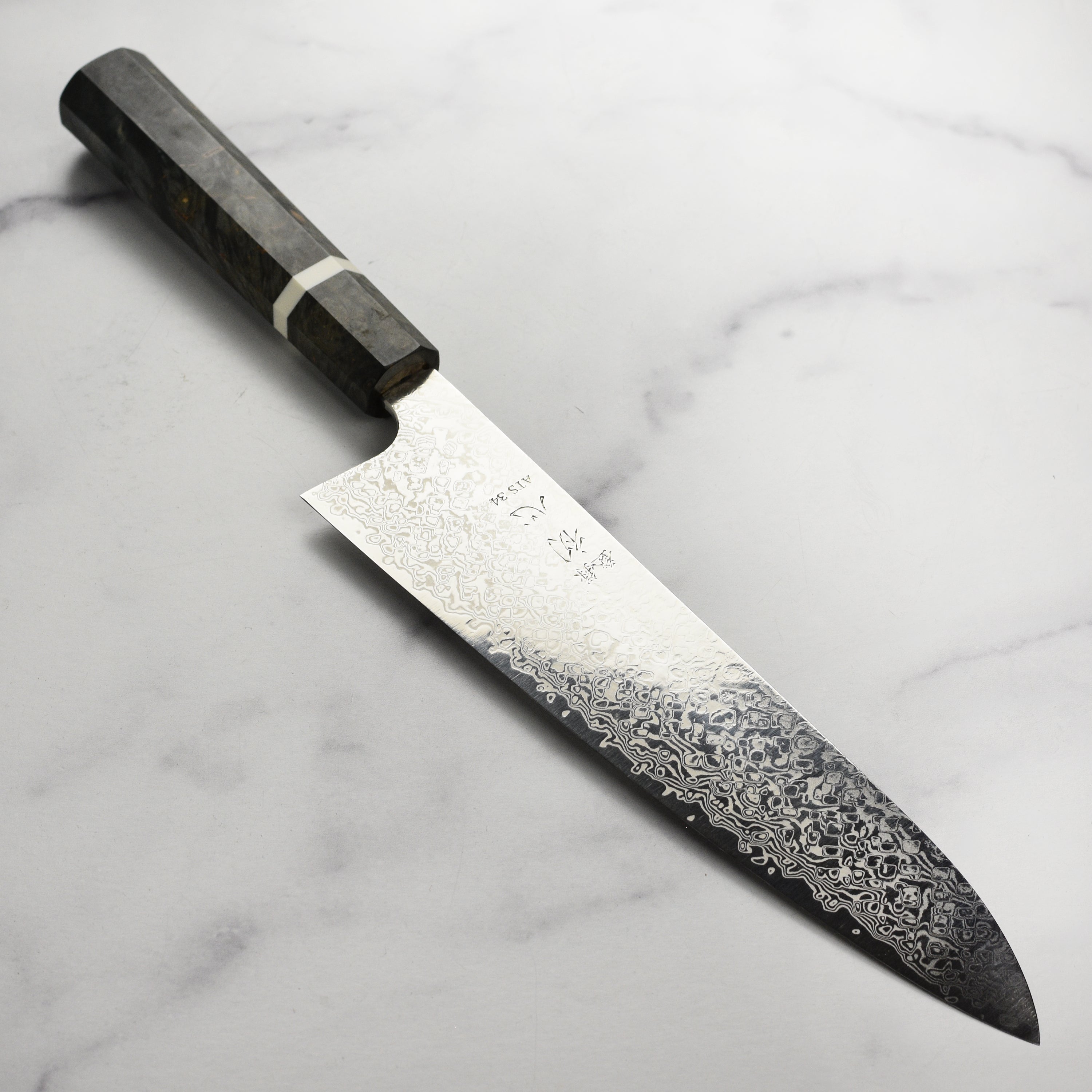 IHATOV♡ Hatsukokoro Ginga34 Damascus Gyuto Chef's Knife by Yoshihiro