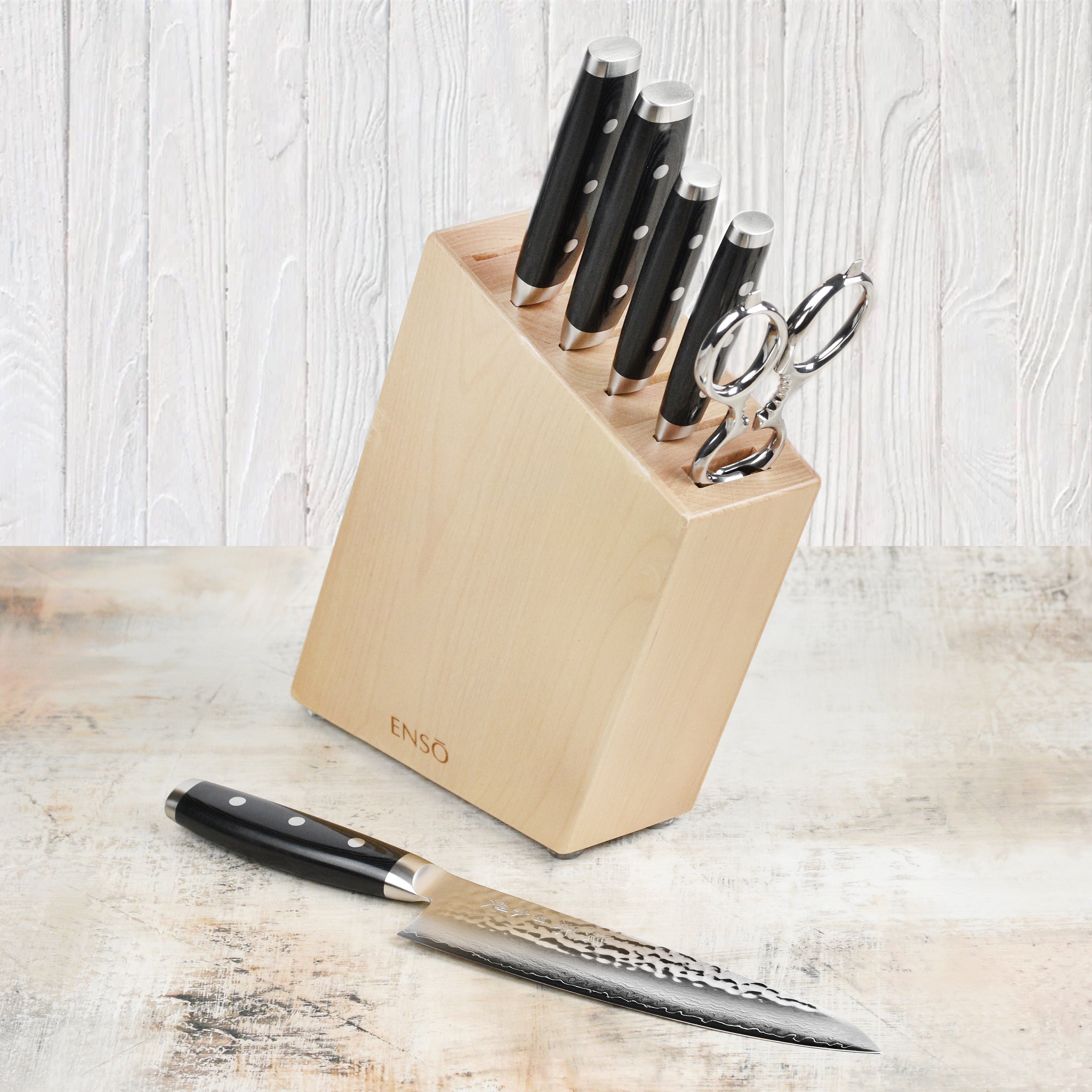 Enso HD Japanese Knife Set with Birchwood Block – Cutlery and More