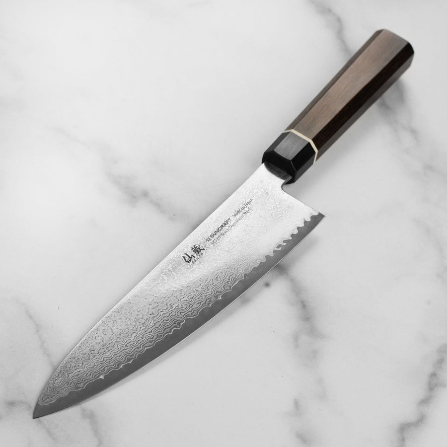 Senzo Black Damascus 8" Chef's Knife