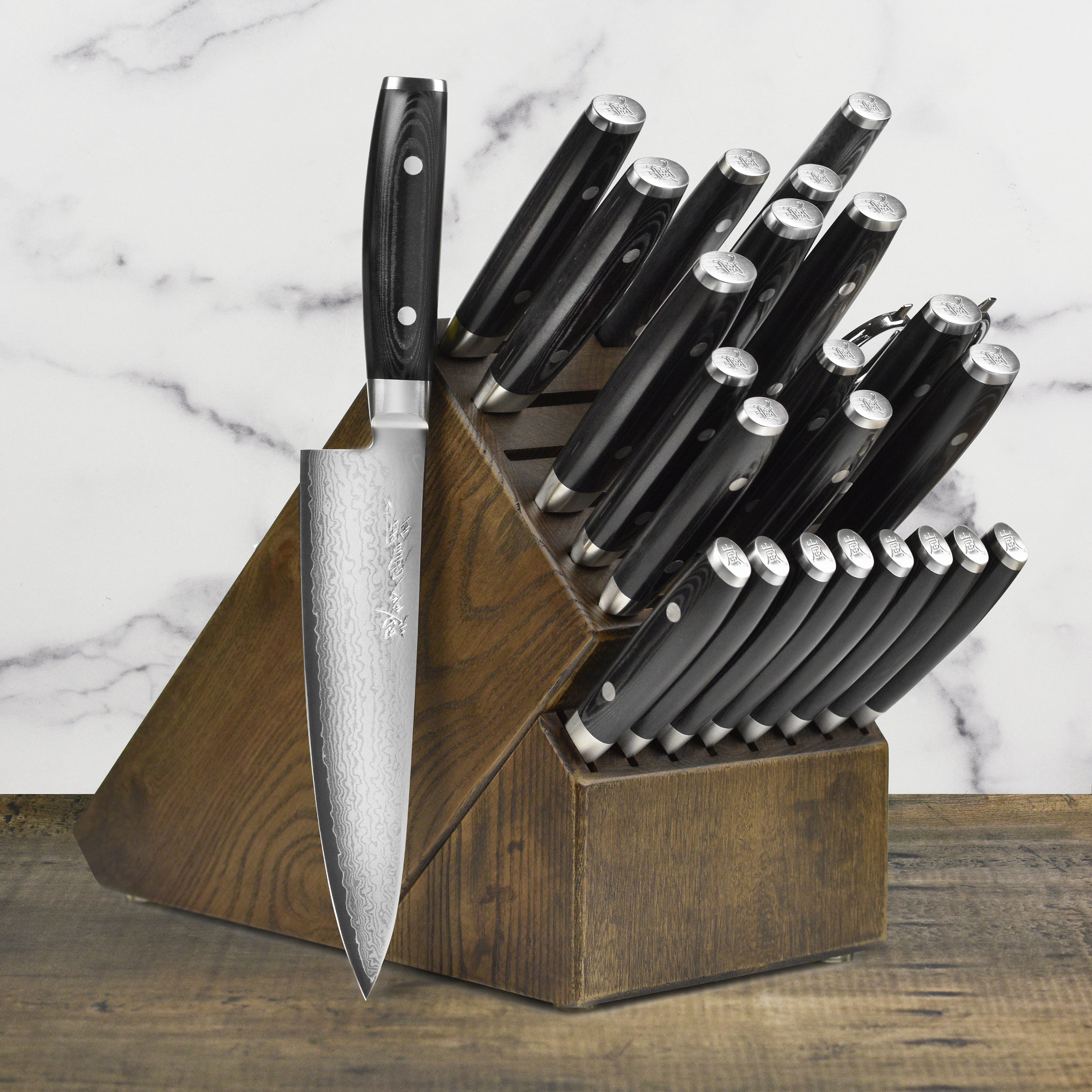 Yaxell Ran Plus Knife Block Set - 25 Piece – Cutlery and More