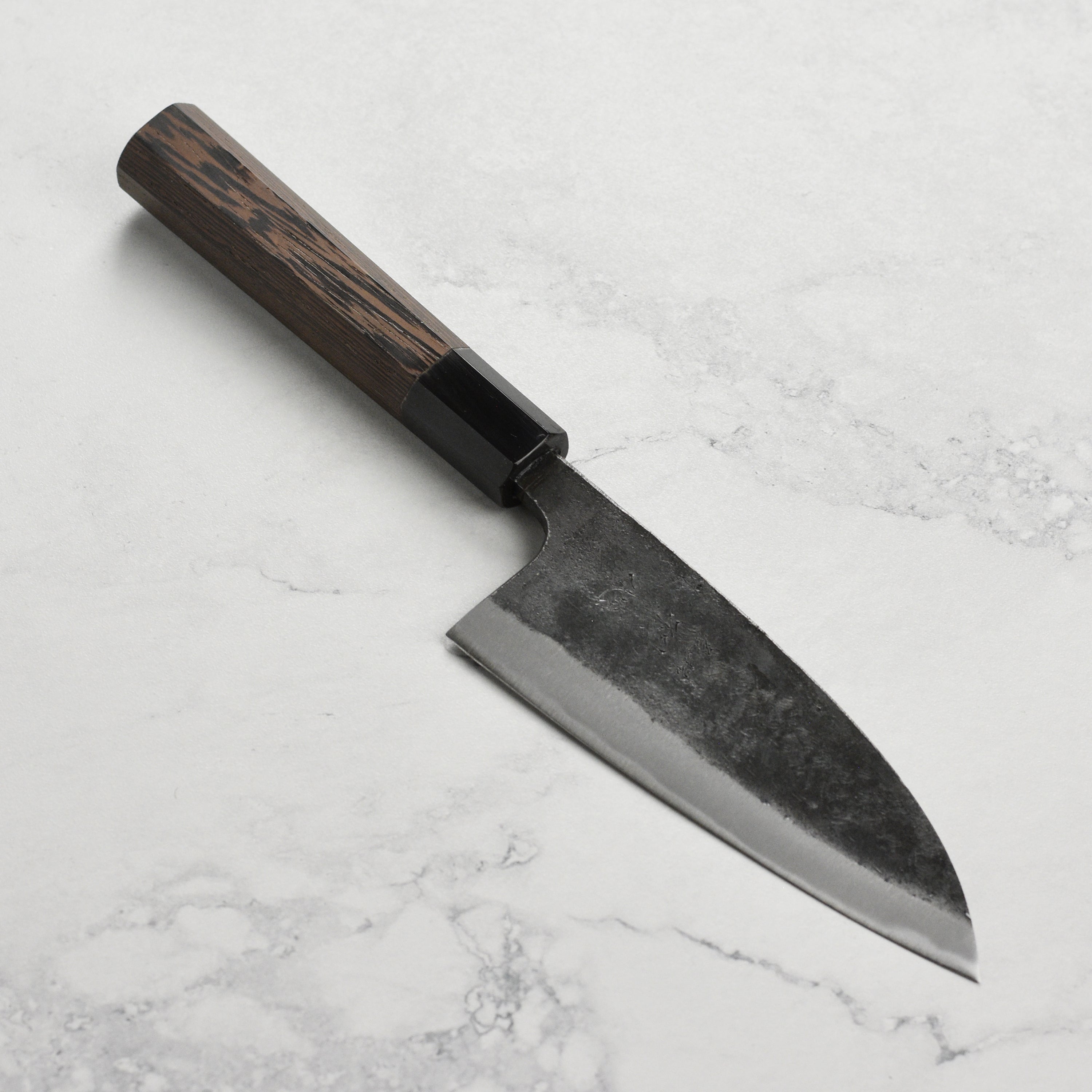Hatsukokoro Kurokaze Deba Double Bevel Blue#2 Stainless Clad 