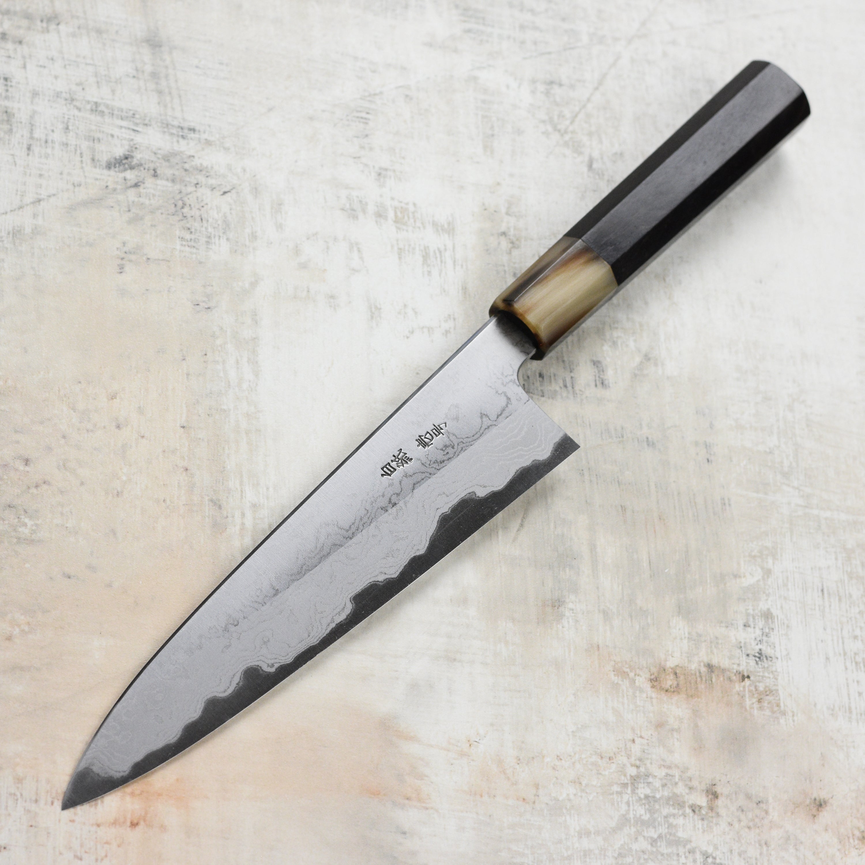 Yoshikazu Tanaka Shirogami #1 Damascus Gyuto 210mm (8.25