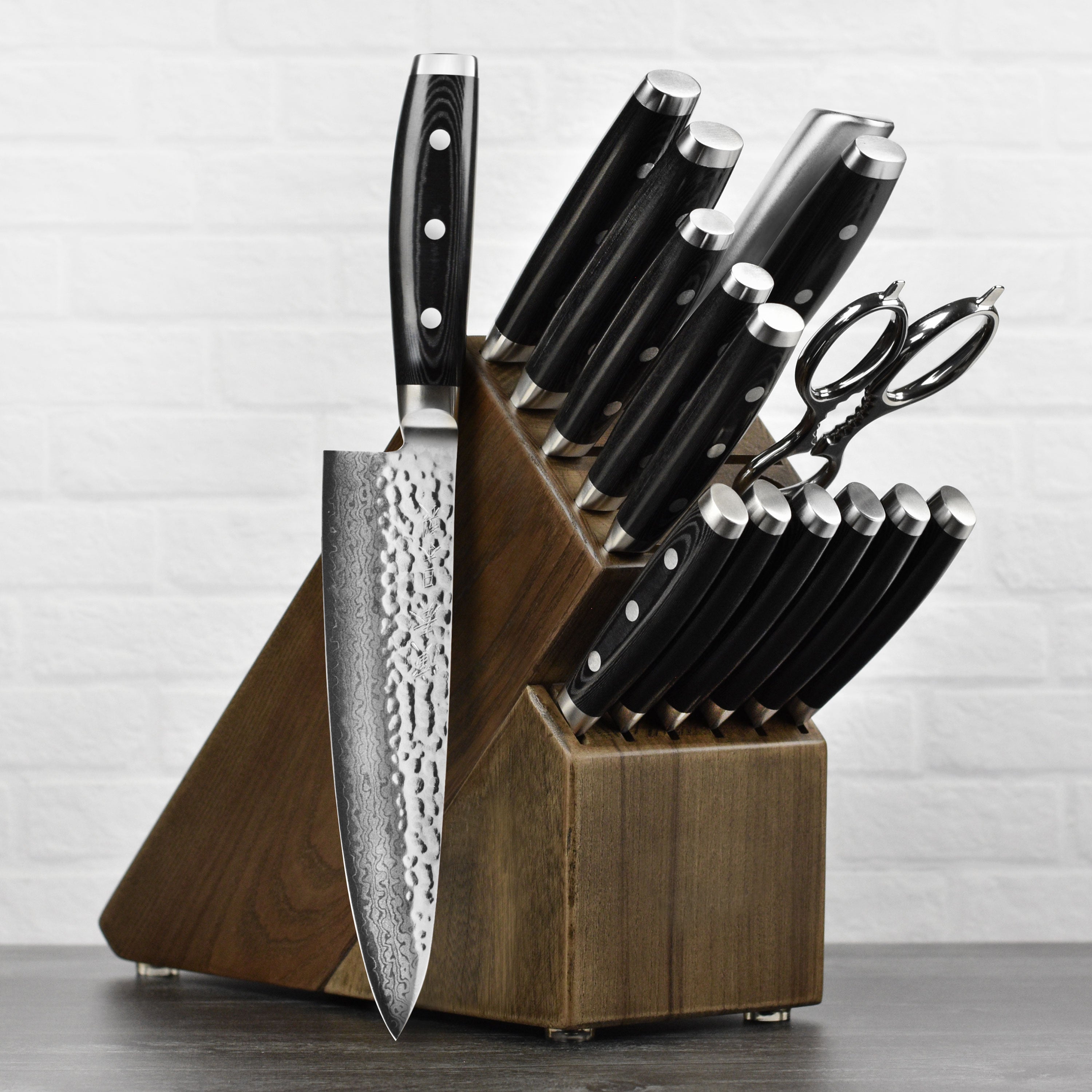 Enso HD Knife Block Set - 16 Piece Dark Ash – Cutlery and More