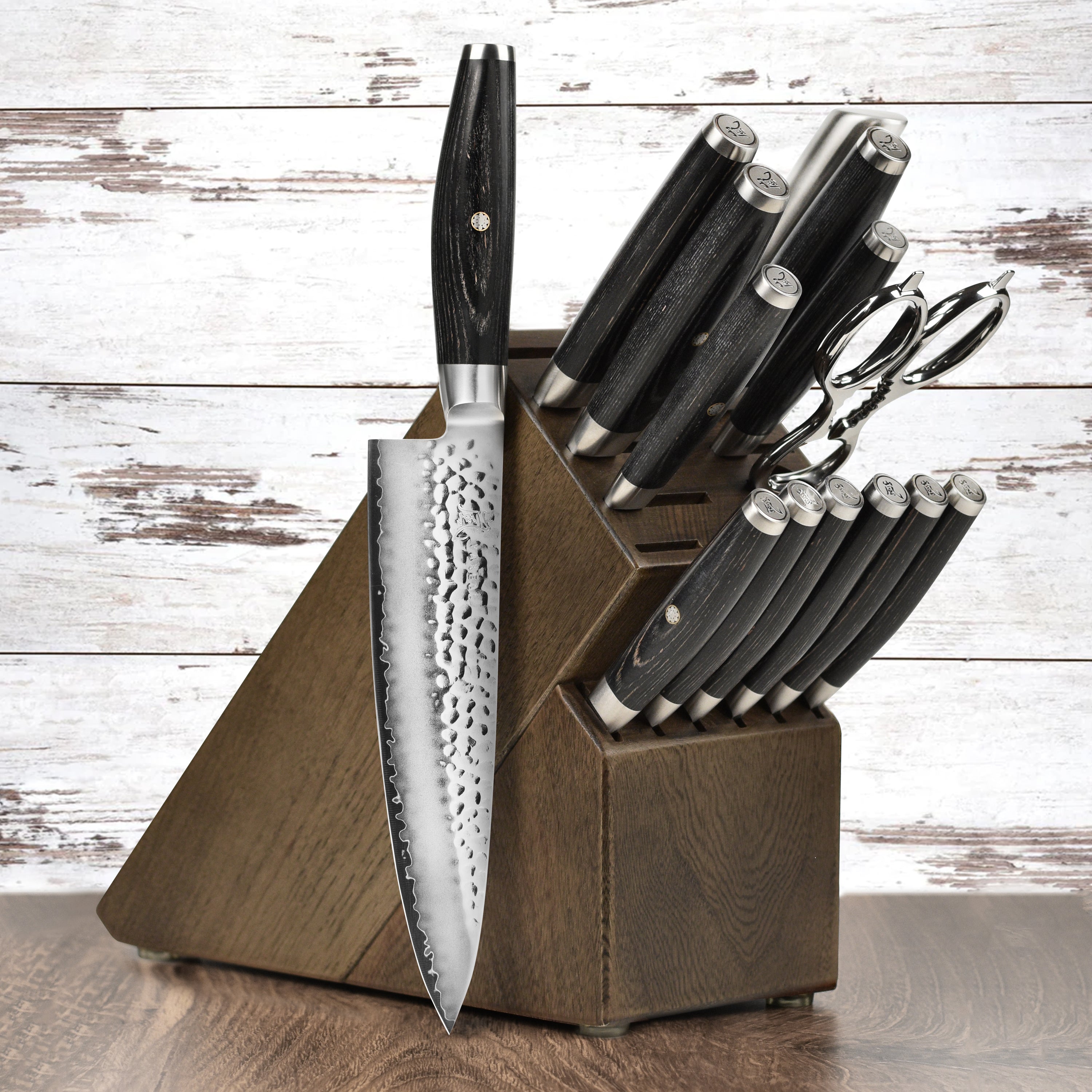 Yaxell Ketu SG2 Knife Block Set - 15 Piece Dark Ash – Cutlery and More