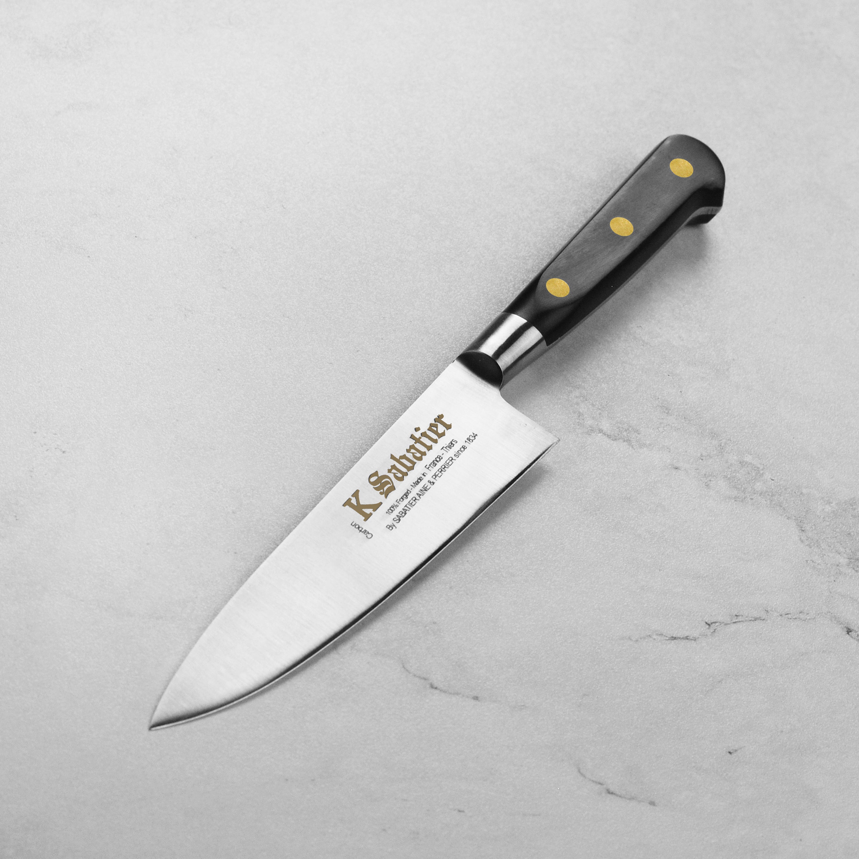 ○ナイフシャープナー K .SABATIER France フランス製 K Sabatier Bolsterless Chef's Knife 5.75