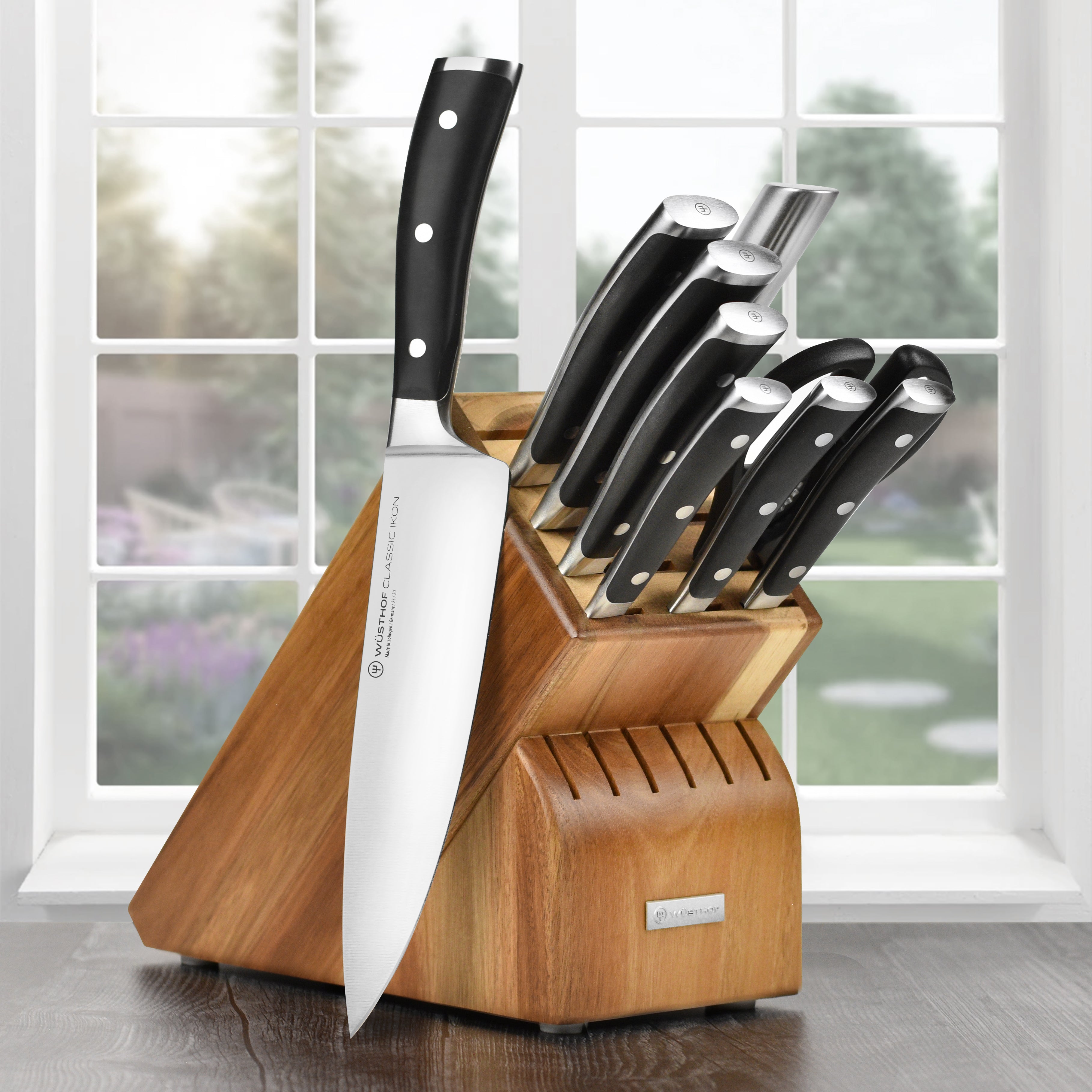 Wusthof Classic Ikon Knife Block Set - 10 Piece Acacia – Cutlery