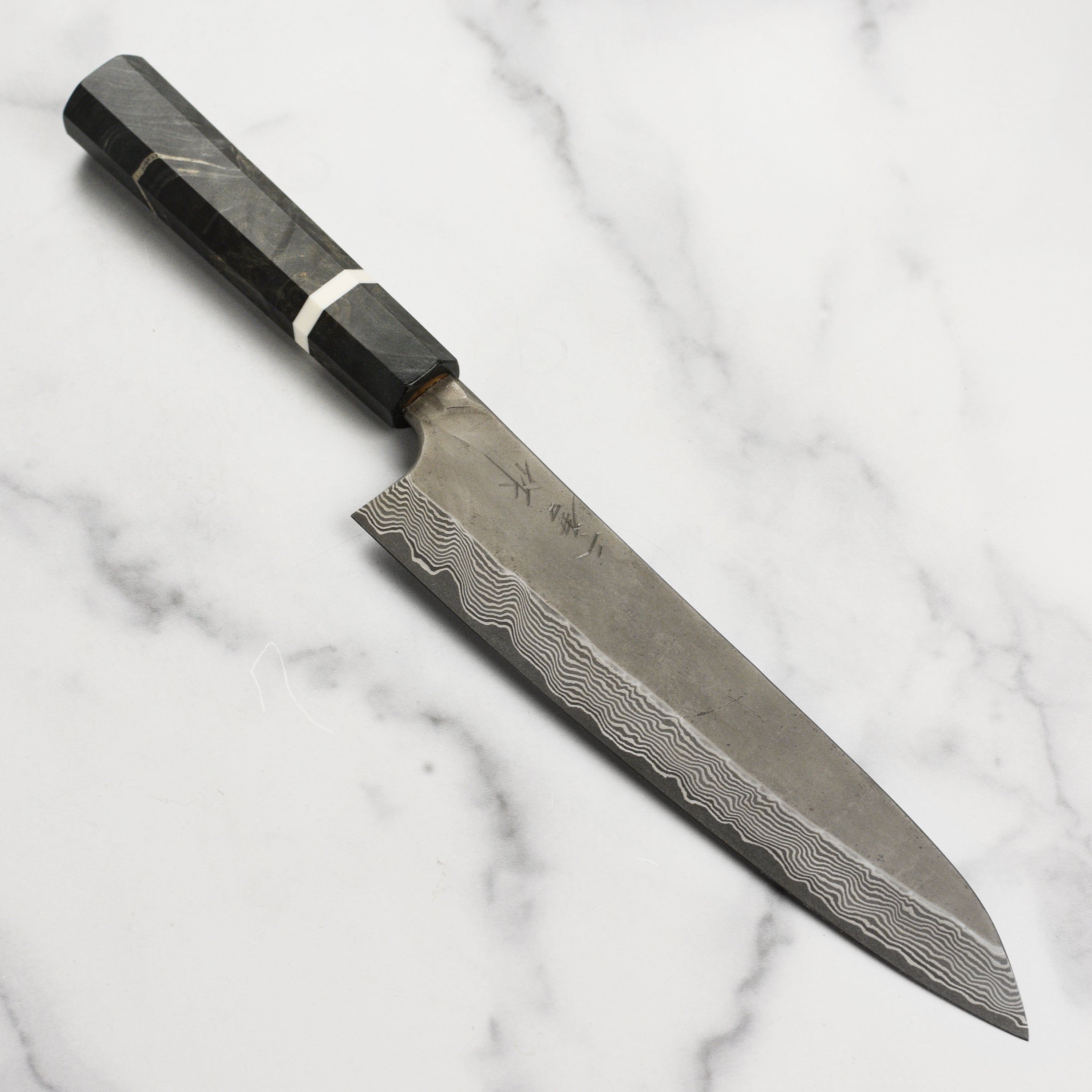 Nigara Ginsan Kurozome Damascus Gyuto - 9.4