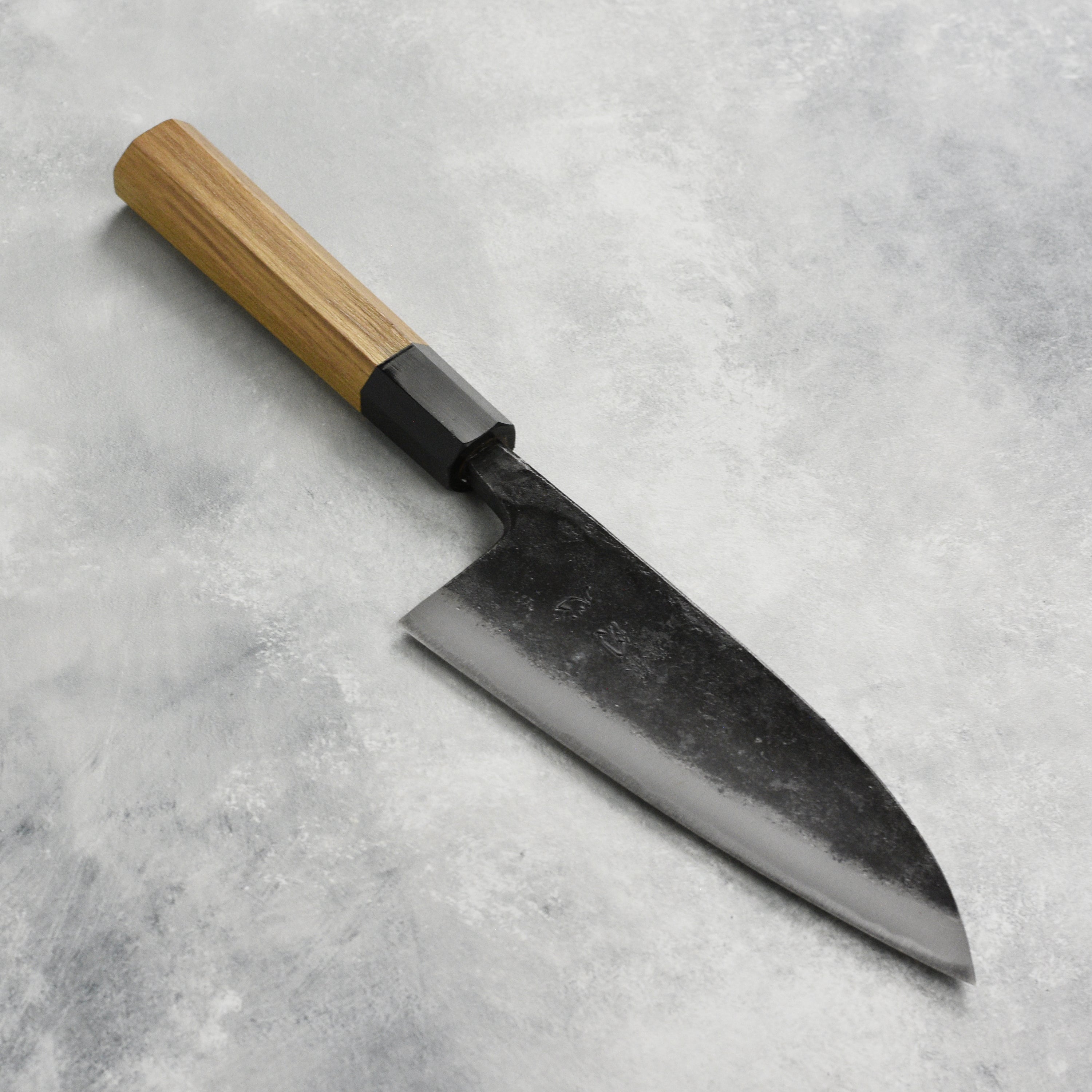 Hatsukokoro Kurokaze Blue #2 Double Bevel Deba Japanese Forged