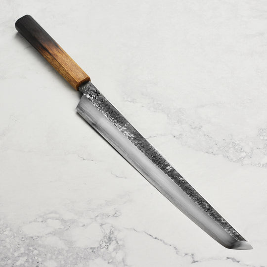 Takayuki x Itsuo Doi Homura Guren Aogami #2 Single-Bevel 11.8" Sakimaru Takohiki