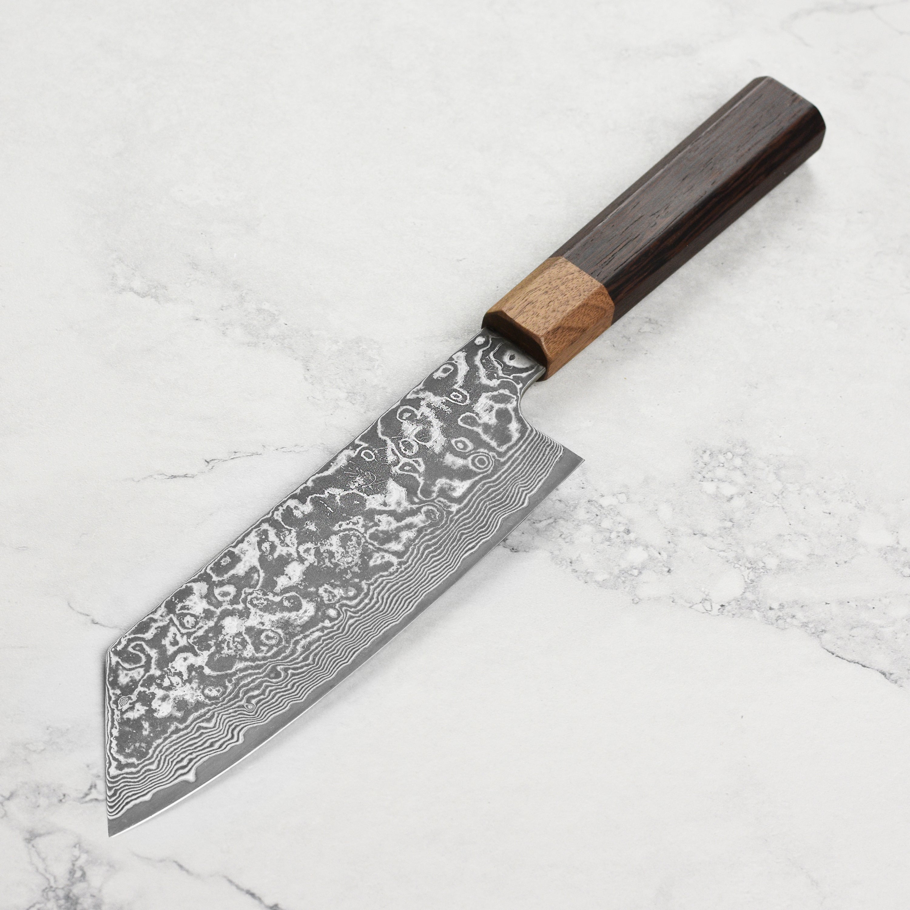 ★★おすすめ★★ Seisakusho HIRANO For knives with germicidal lamp CS-S2L Used M□平野製作所 殺菌灯付 包丁差し CS-S2L 100V 中古。 Nigara Hamono - Kurozome Rainbow Damascus - Blue #2 Forced Patina