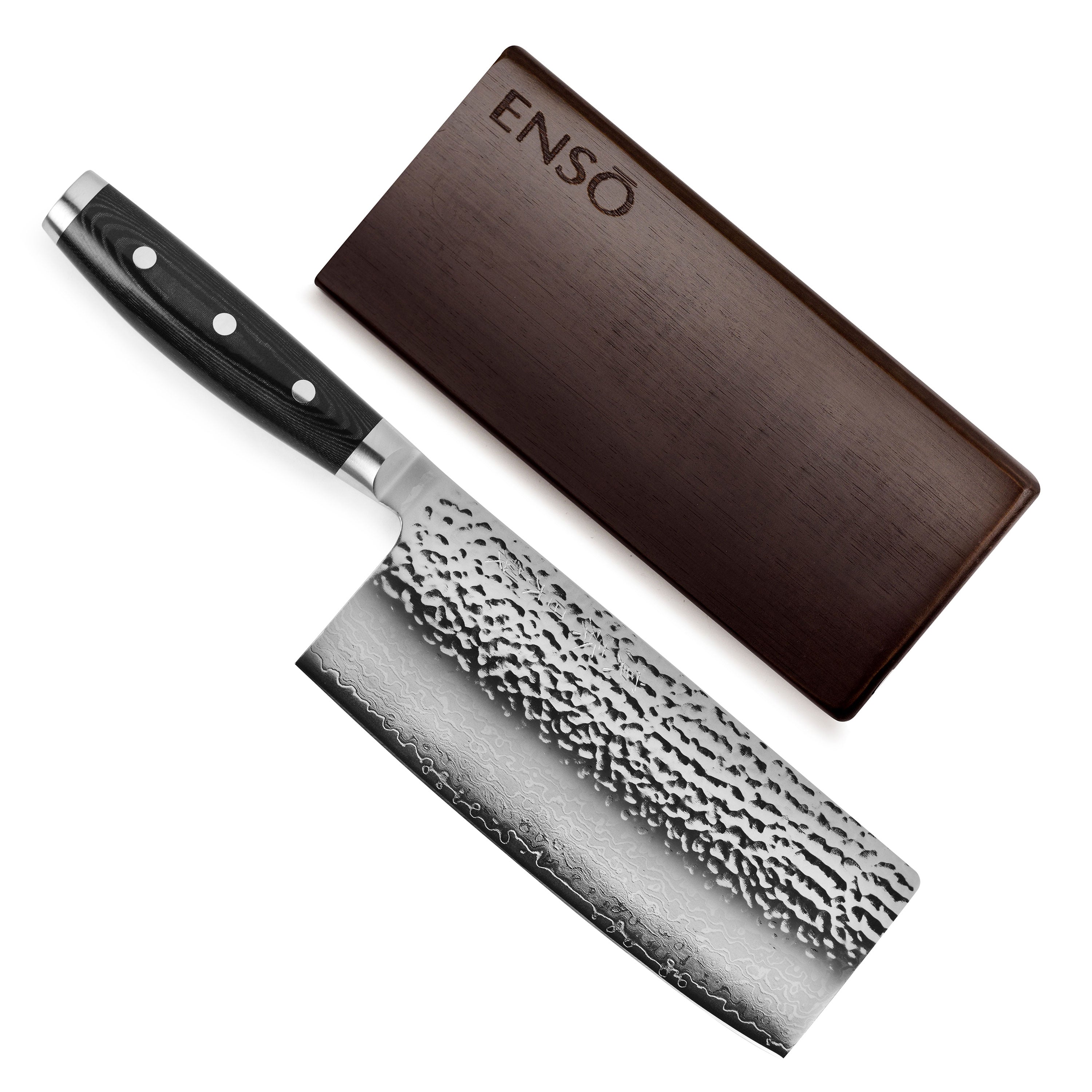 Enso HD Chinese Chef's Knife 7" with Sheath Cutlery and More