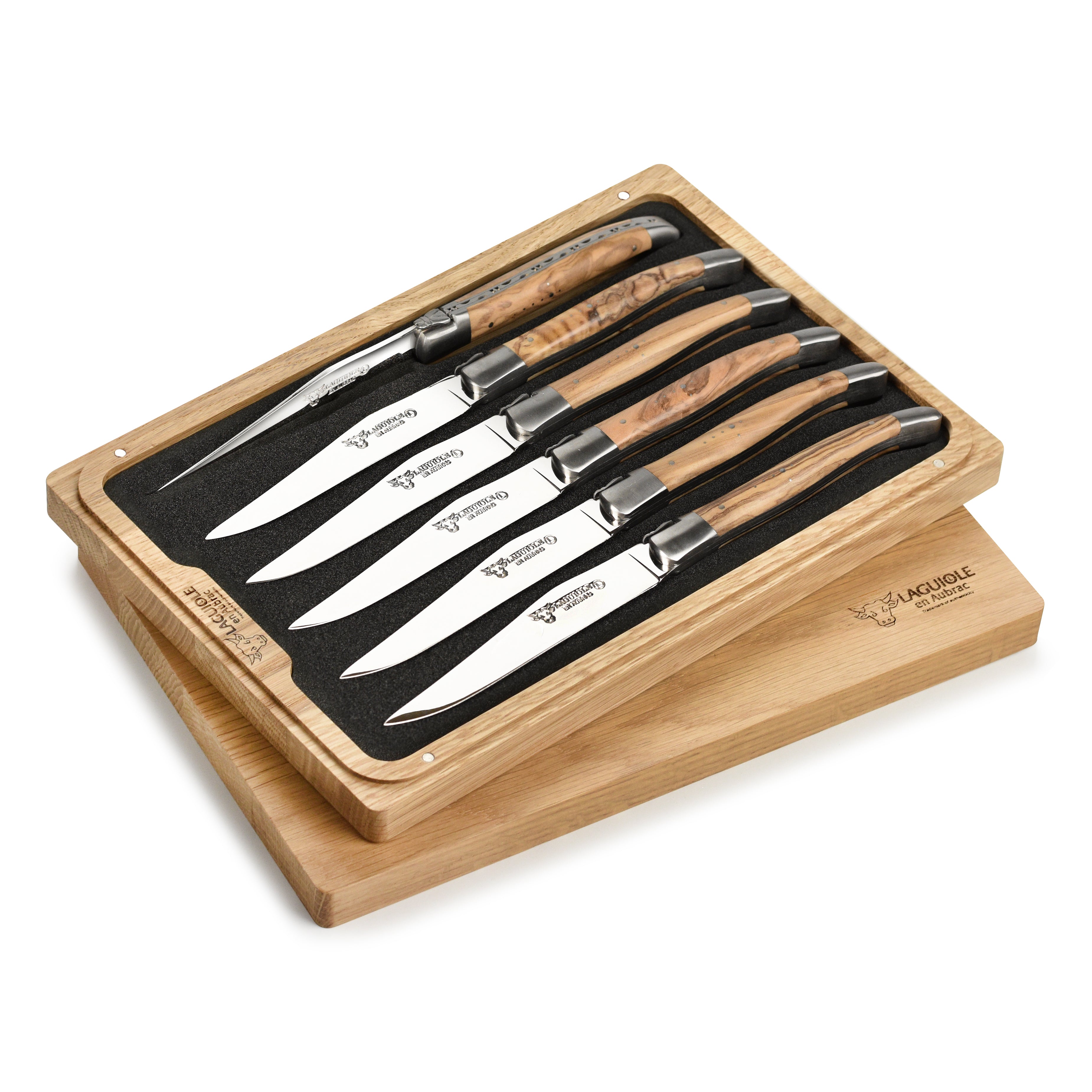 Steak Knives - Handmade Olive Wood Steak Knife Sets – Goya Blue