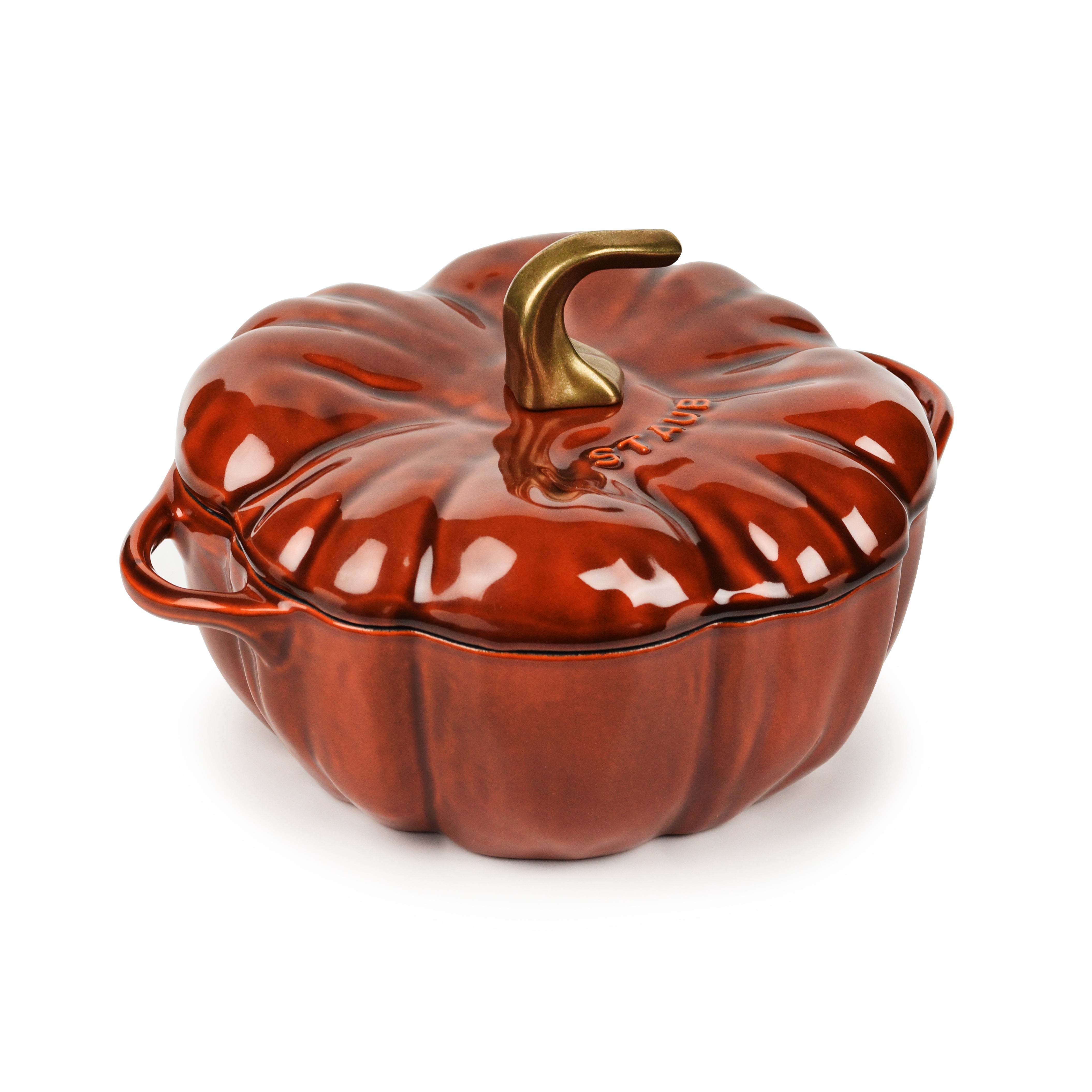Staub Cast Iron Pumpkin Cocotte - 3.5-qt Burnt Orange - Dutch Ovens –  Cutlery and More