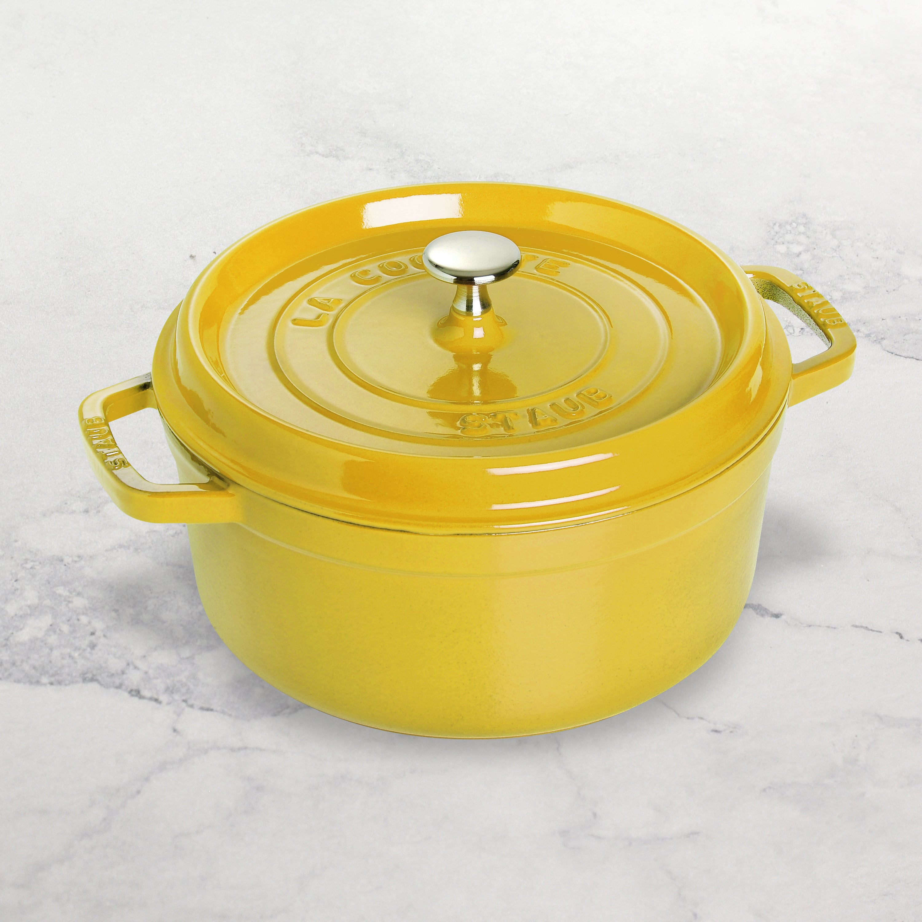 Staub Dutch Oven - 7-qt Cast Iron Cocotte - Citron – Cutlery and More