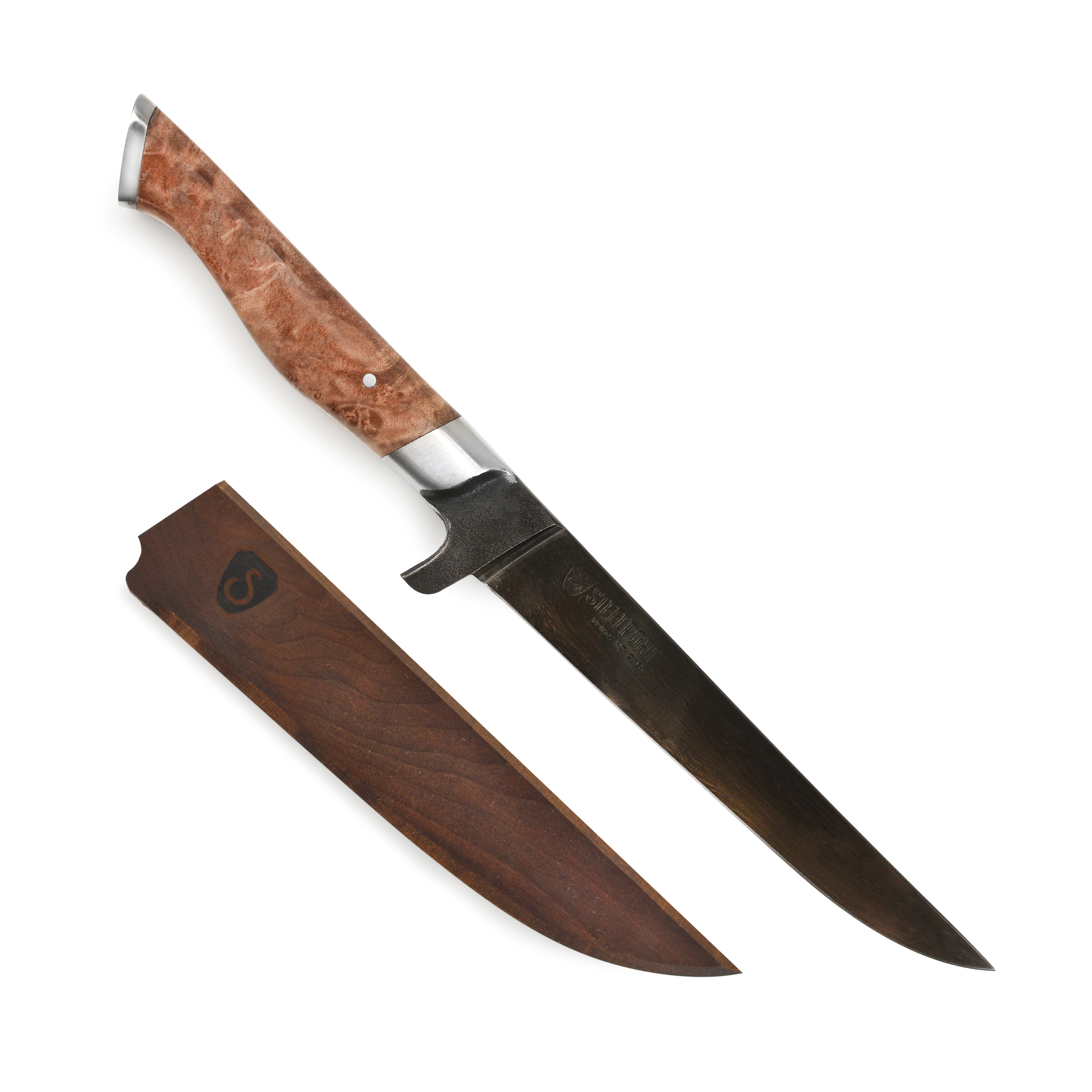 http://cutleryandmore.com/cdn/shop/files/SteelportCarbonSteel6-inchBoningKnifewithOregonMapleMagneticSheath.jpg?v=1696609694