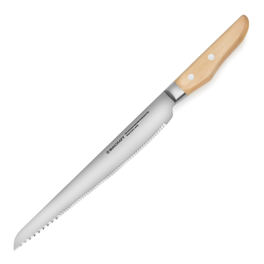 Suncraft Seseragi 8.75" Bread Knife, Left-Handed