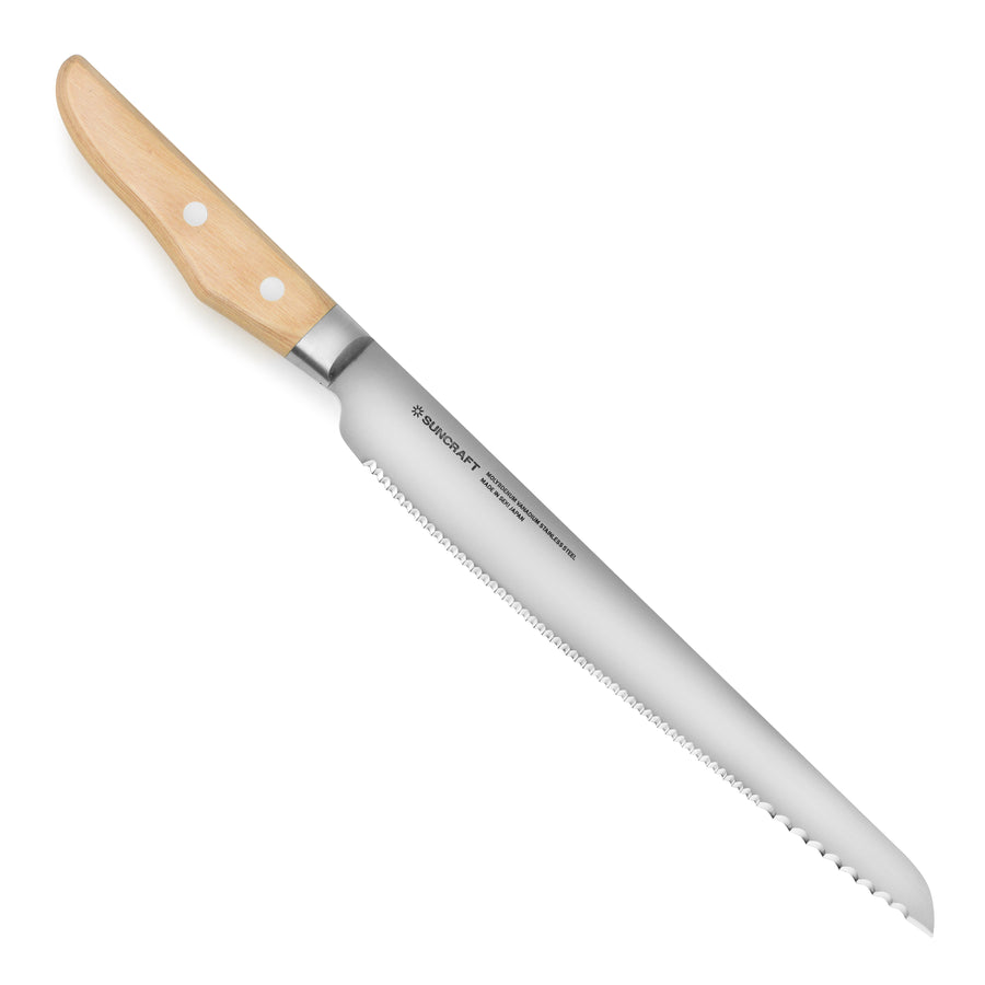 Suncraft Seseragi 8.75" Bread Knife, Right-Handed