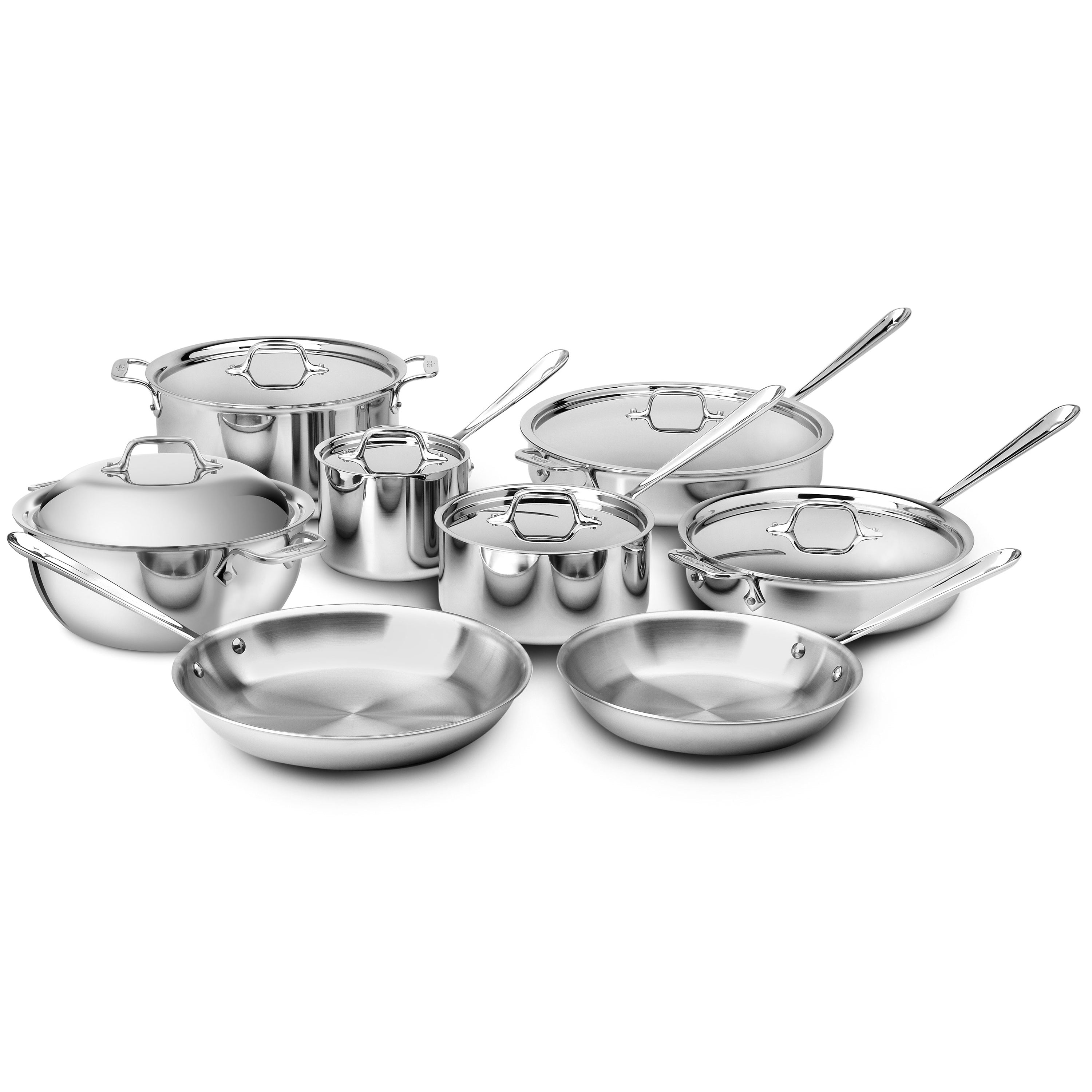 All Clad D3 Stainless Steel 14 Piece Set — KitchenKapers