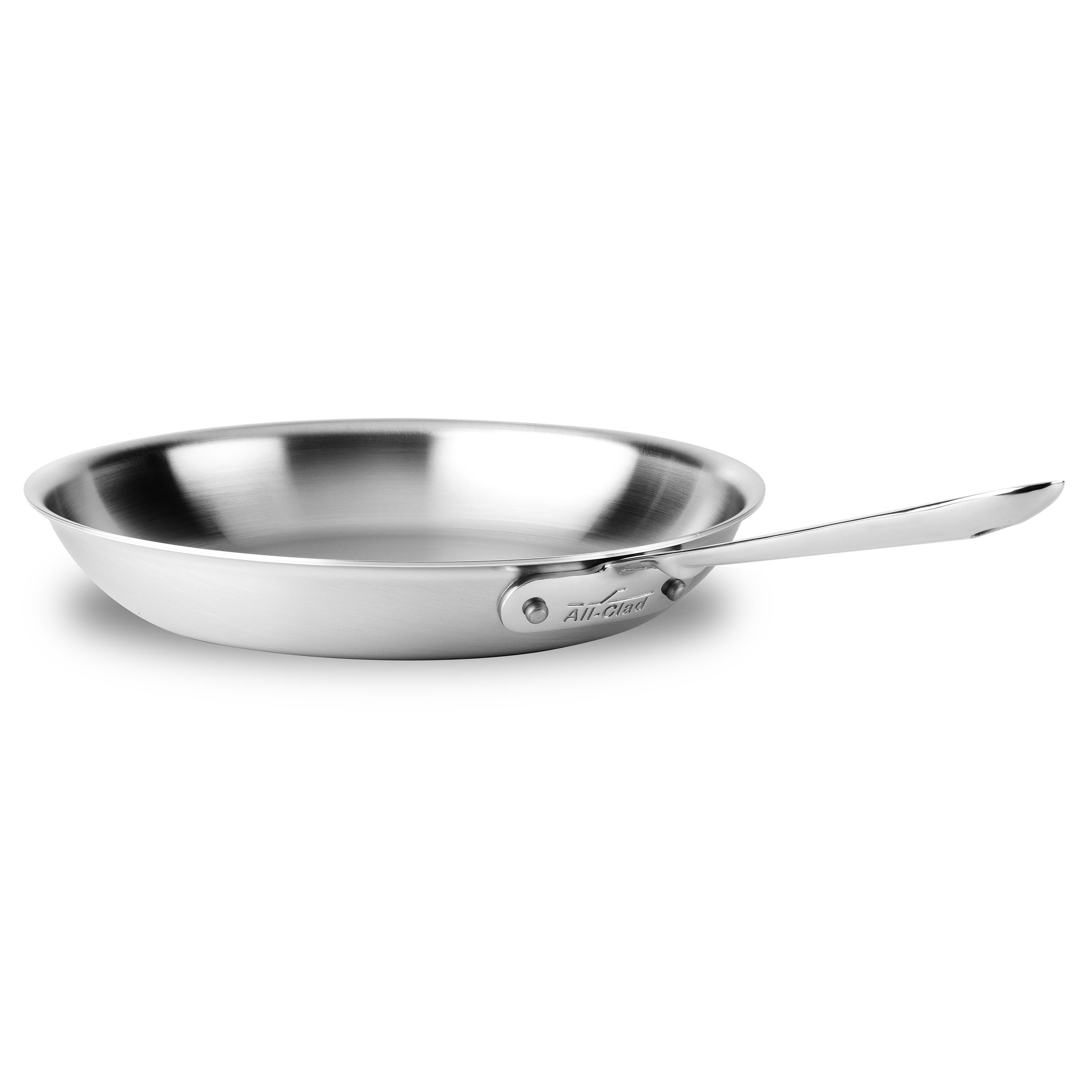 All-Clad D5 Stainless Polished 5-ply Bonded Cookware, Nonstick Fry Pan with  lid, 10 inch