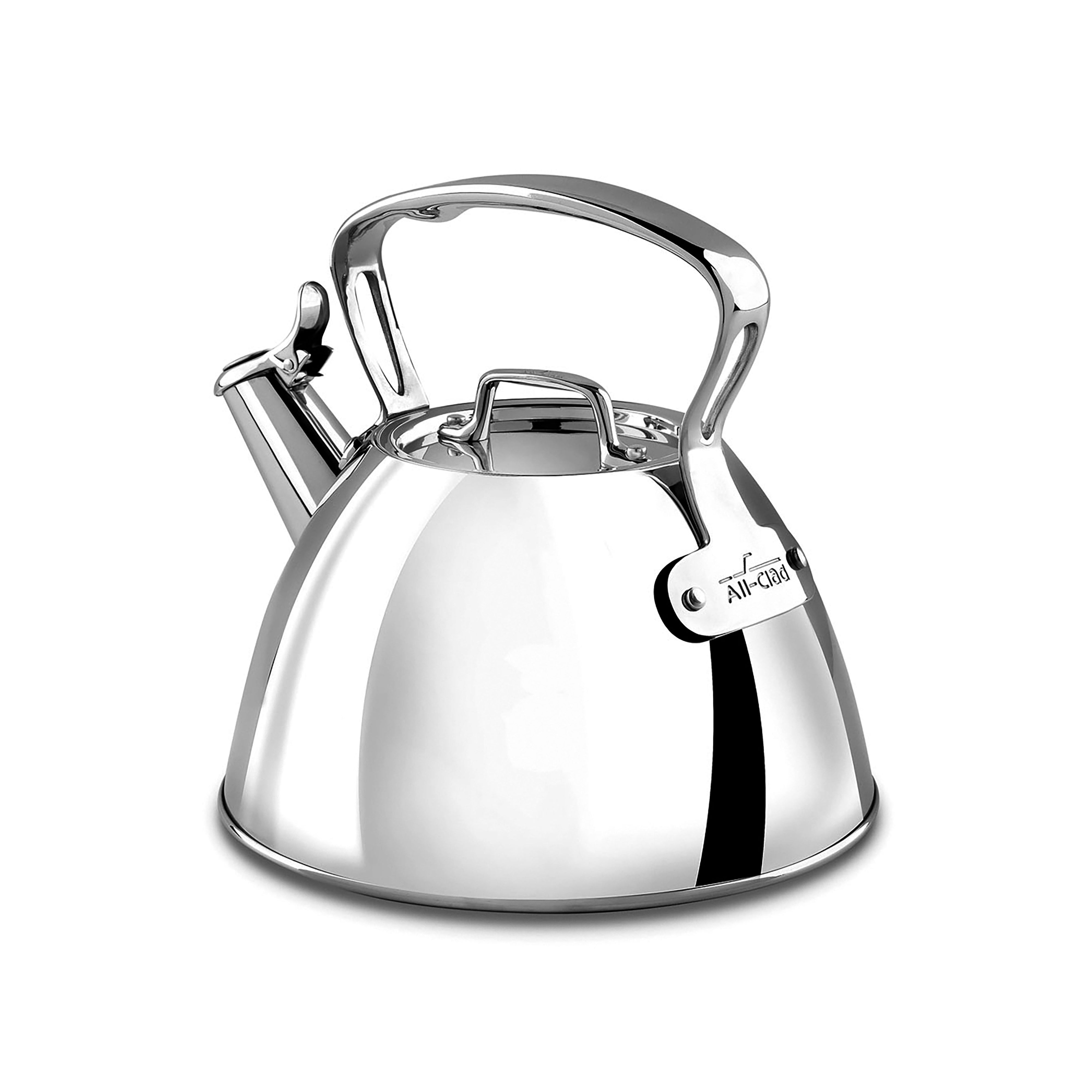All-Clad E86199 Stainless Steel Tea Kettle, 2-Quart, Silver 