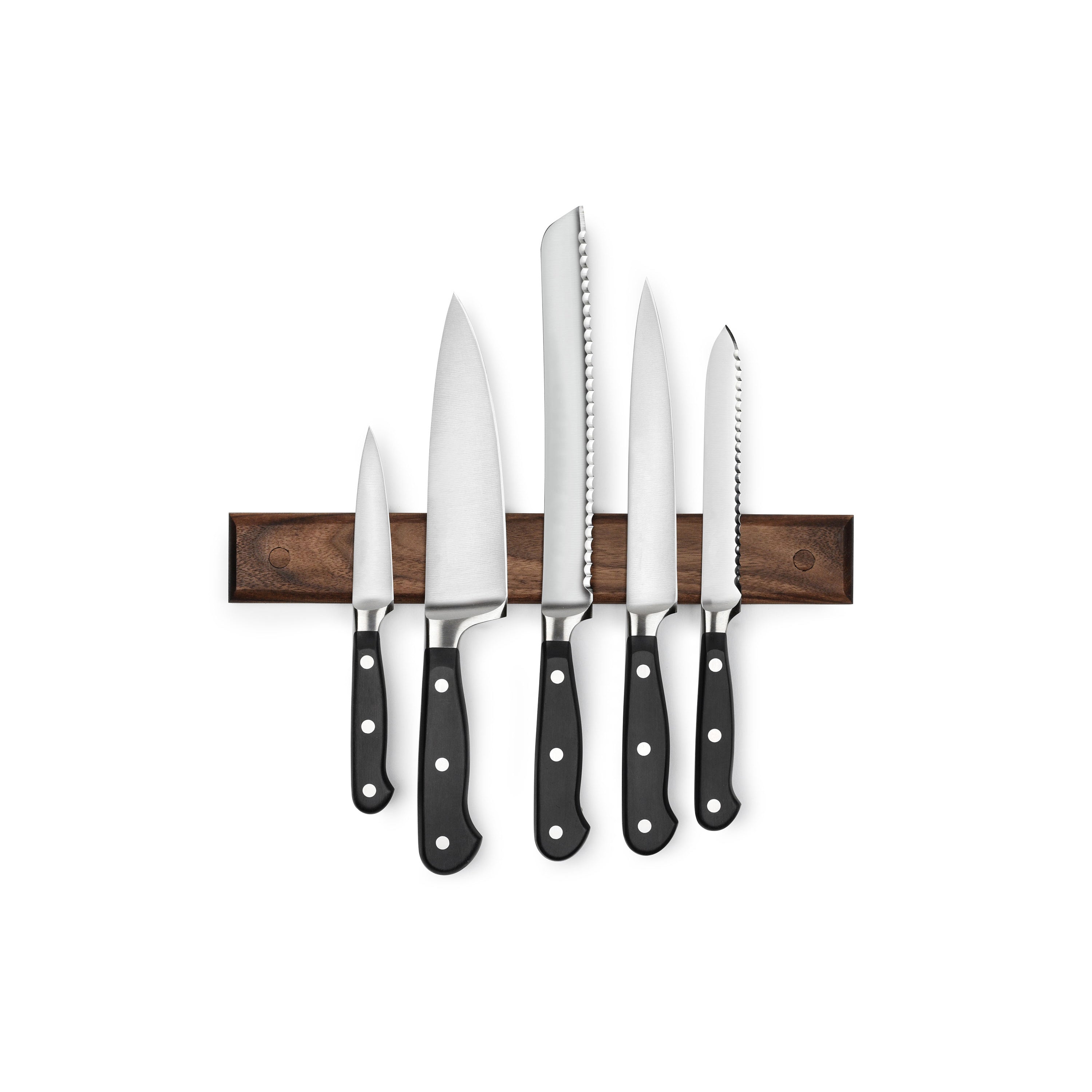 The minimalist wall-mounted magnetic knife holder highlights the beauty of  knives. North American black walnut - Shop CHONG Knives & Knife Racks -  Pinkoi