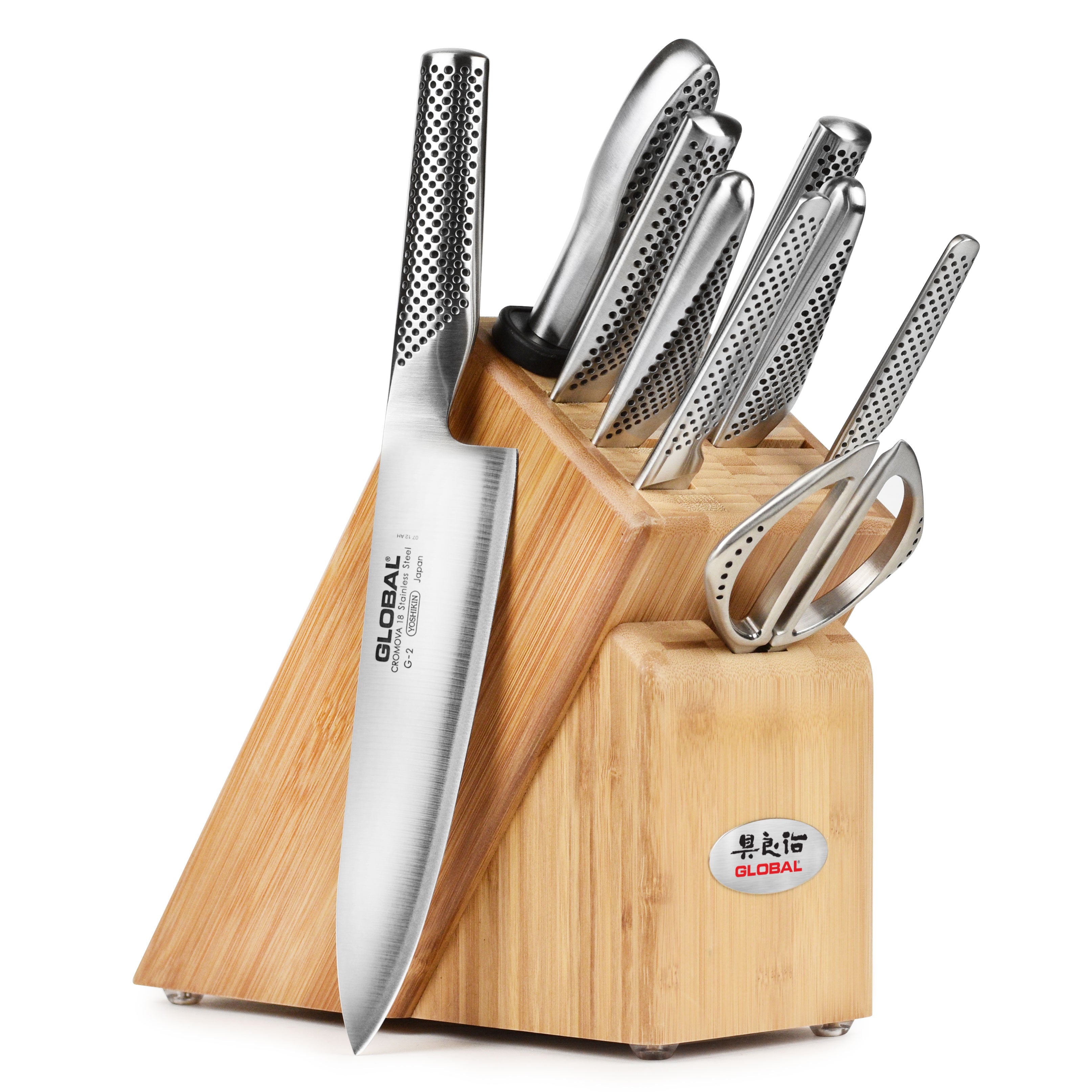 Order an Unbeatable Value 10 Piece Stainless Steel Knife Block Set, Buy  the Classic 10 Piece Knife Block Set at GLOBAL CUTLERY