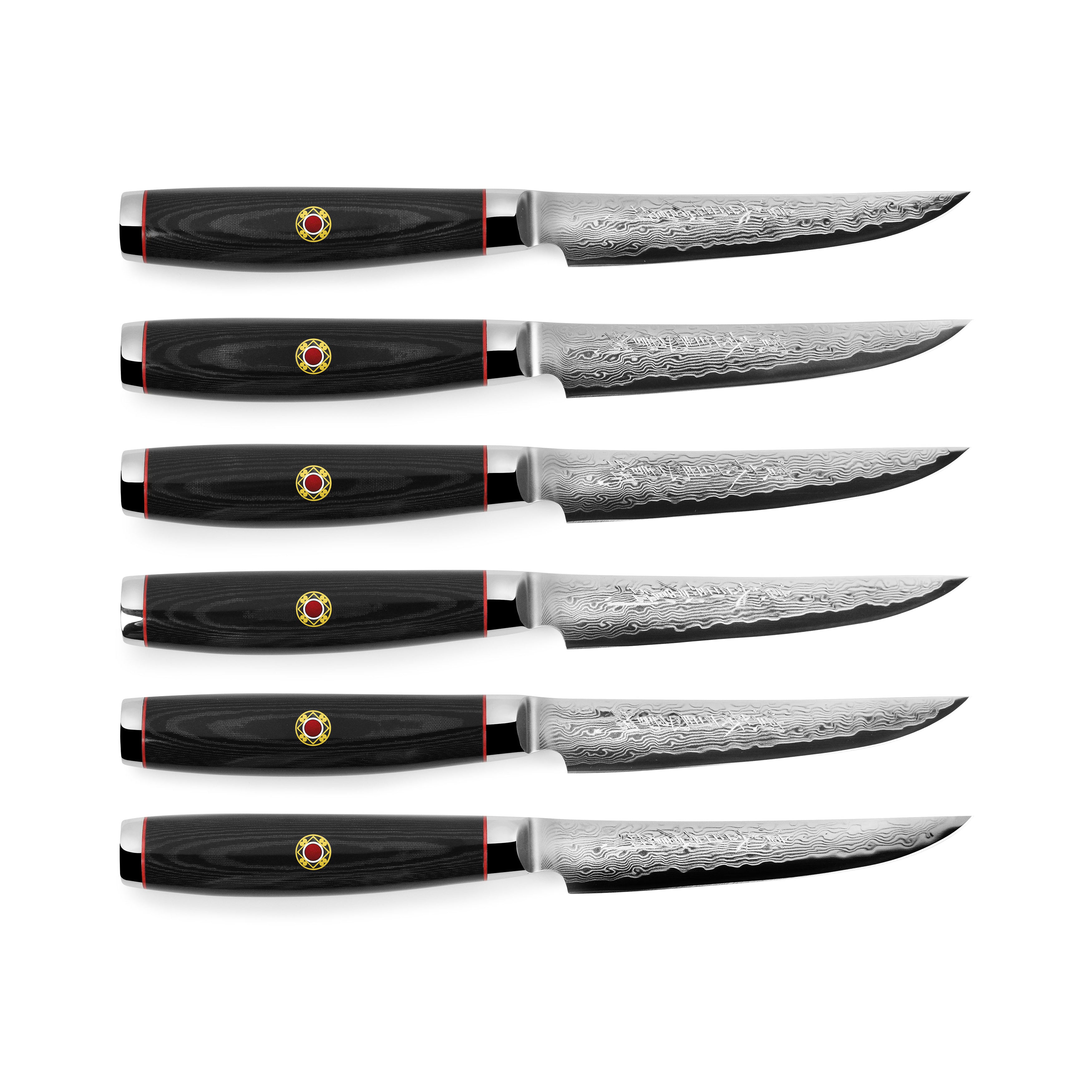 Kanji Damascus Knife Set (3-Piece)