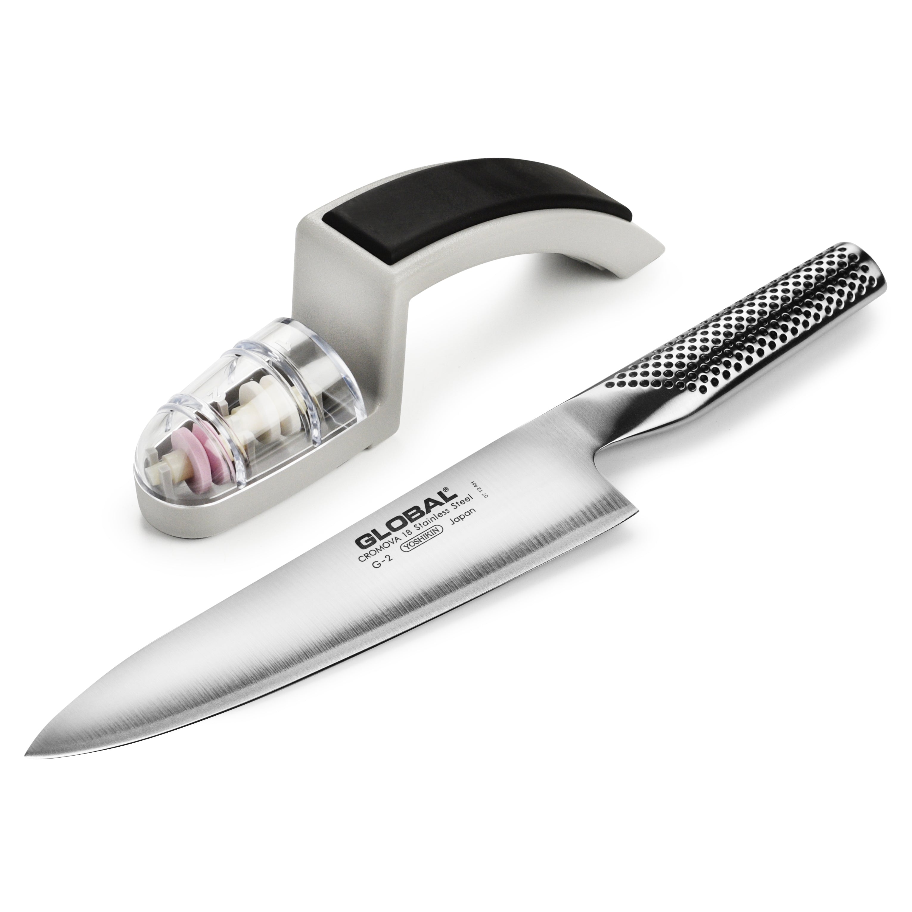 Global 8 Chef's Knife with Sharpener Set – Cutlery and More