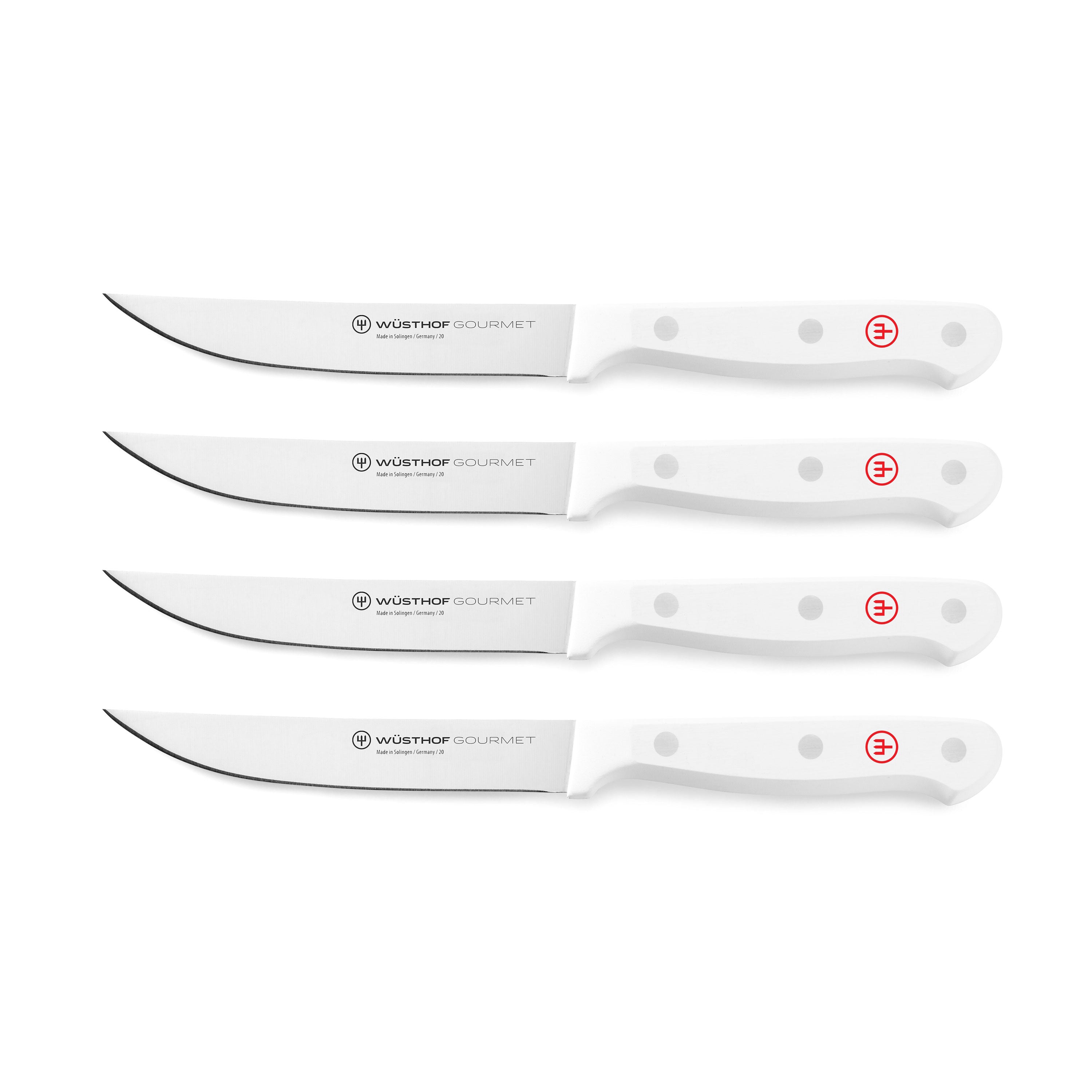 Wusthof Gourmet White - 4 Pc. Steak Knife Set – Chef's Arsenal