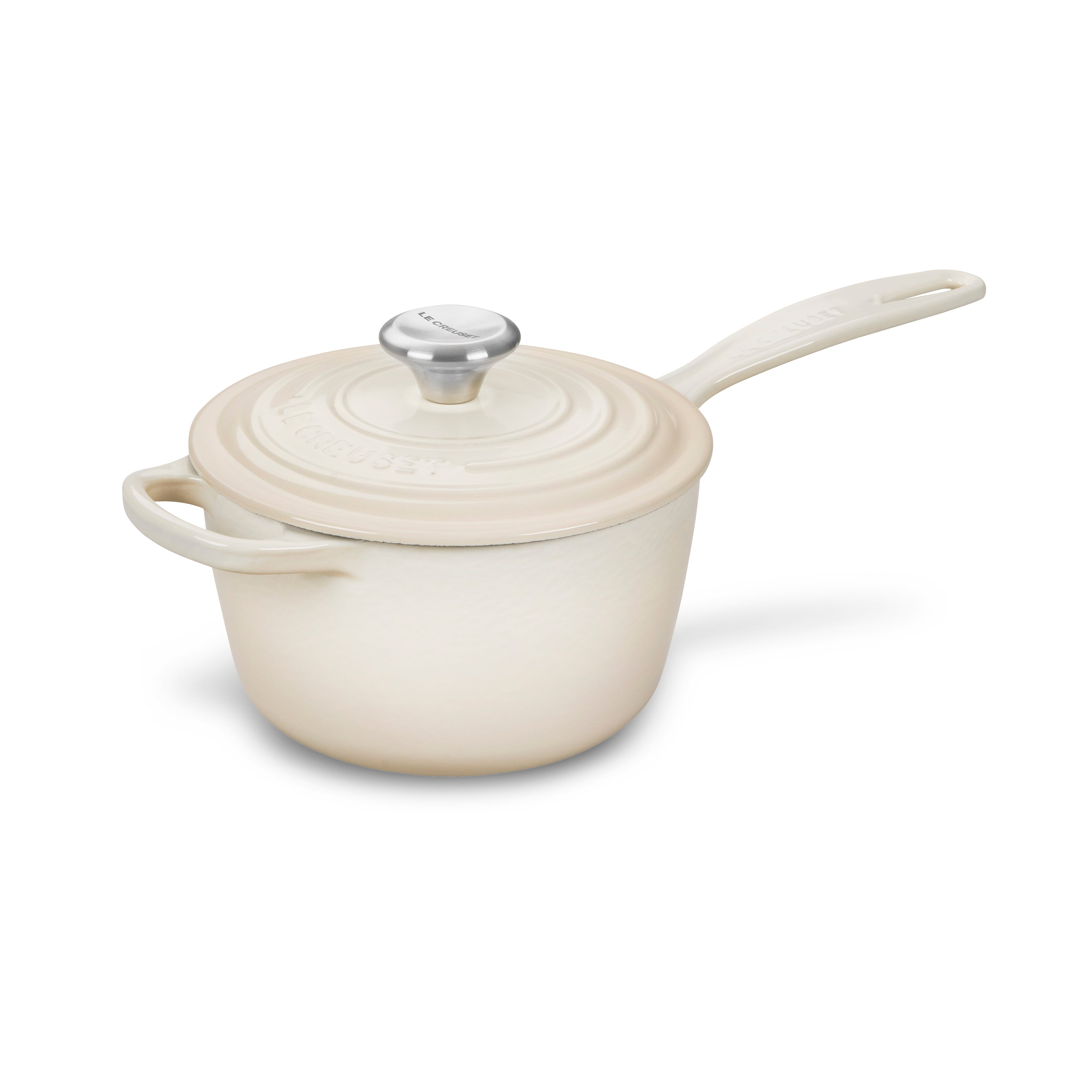 Le Creuset Signature 1.75-Qt. White Enameled Cast Iron Saucepan with Lid +  Reviews