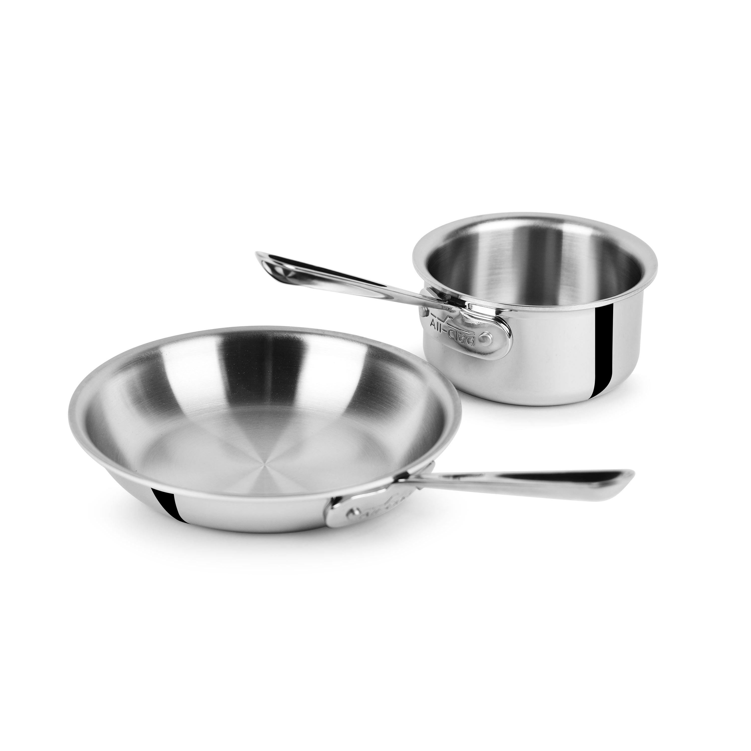 All-Clad D3 Stainless 3-Ply Bonded Cookware Set, Nonstick 2-Piece Fry Pan  Promo Set, 8#double; & 10#double;