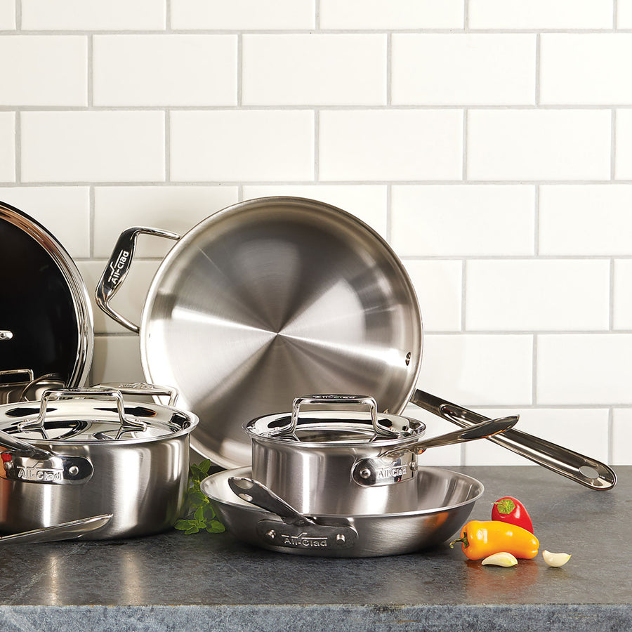 All-Clad d5 Brushed Stainless 8" Nonstick Fry Pan