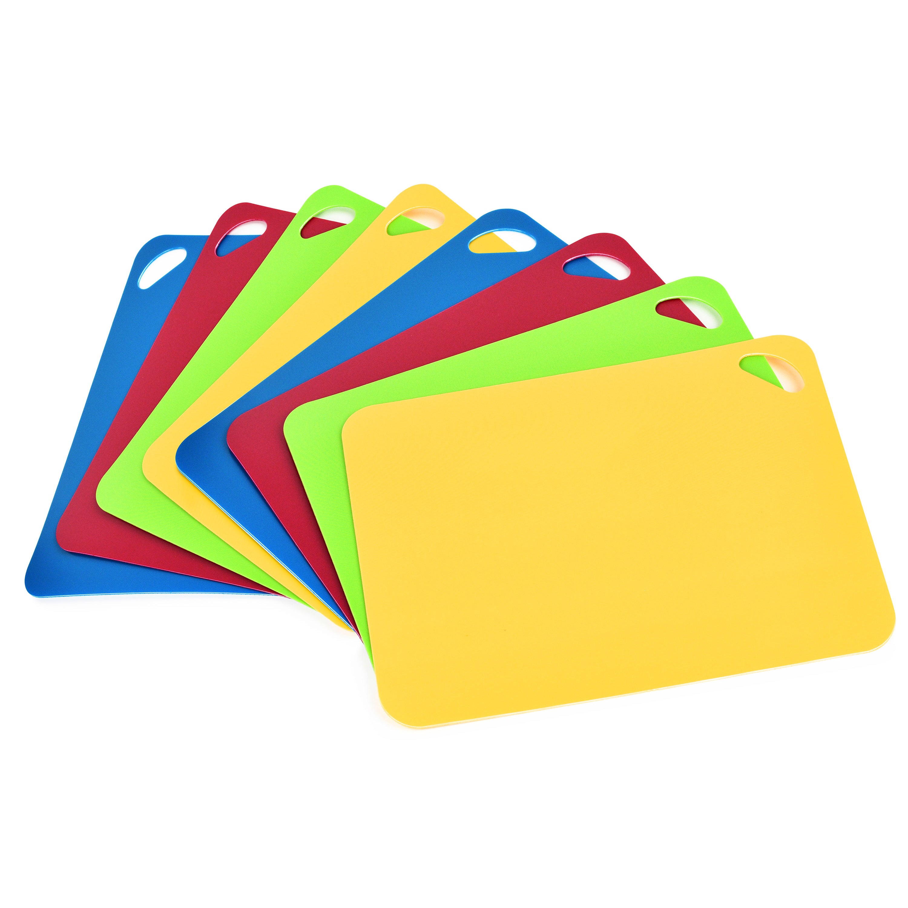 Extra Thick Flexible Cutting Boards for Kitchen - Cutting Mats for Cooking,  Colored Cutting Mat Set with Easy-Grip Handles