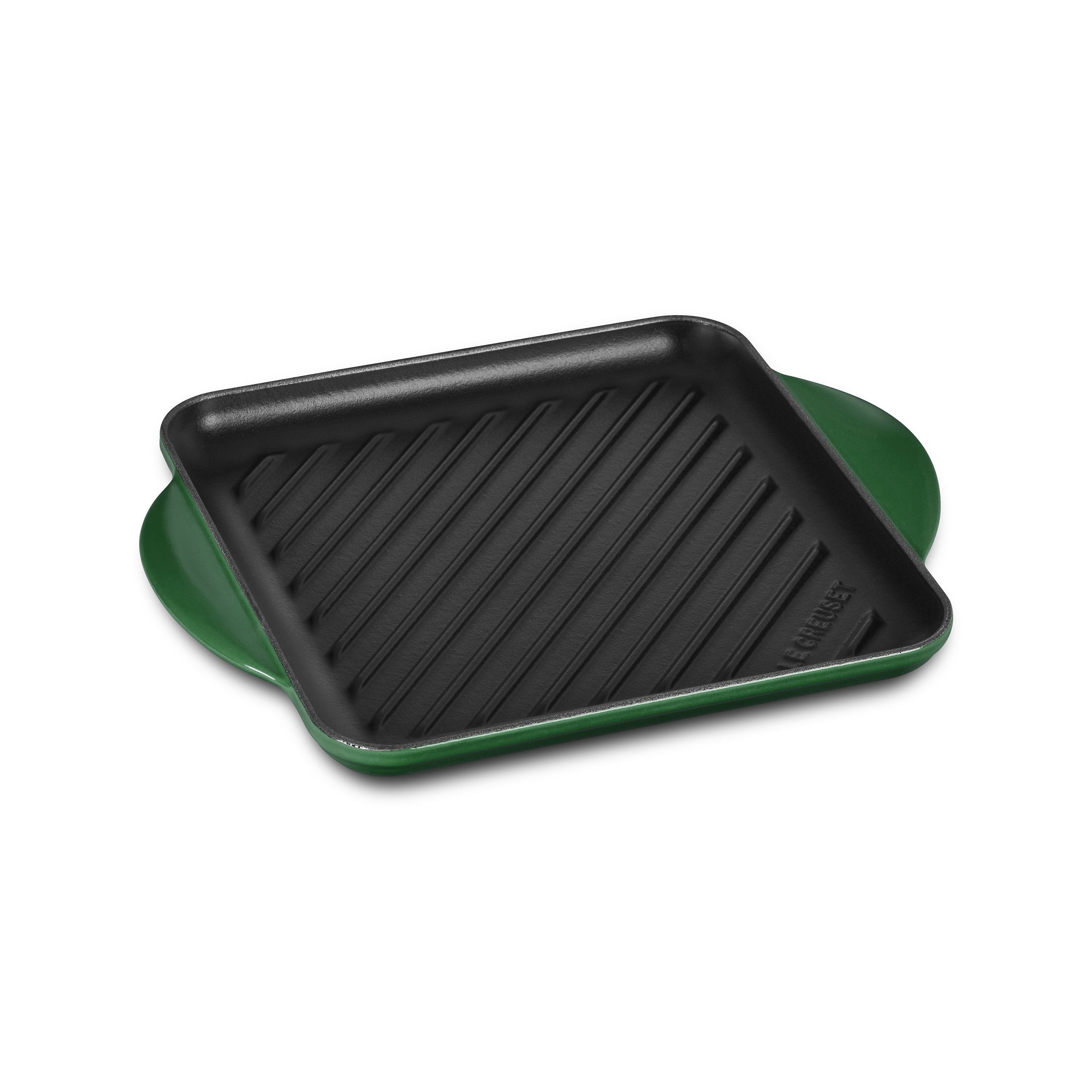 Thyme & Table Enameled Cast Iron Griddle, Black