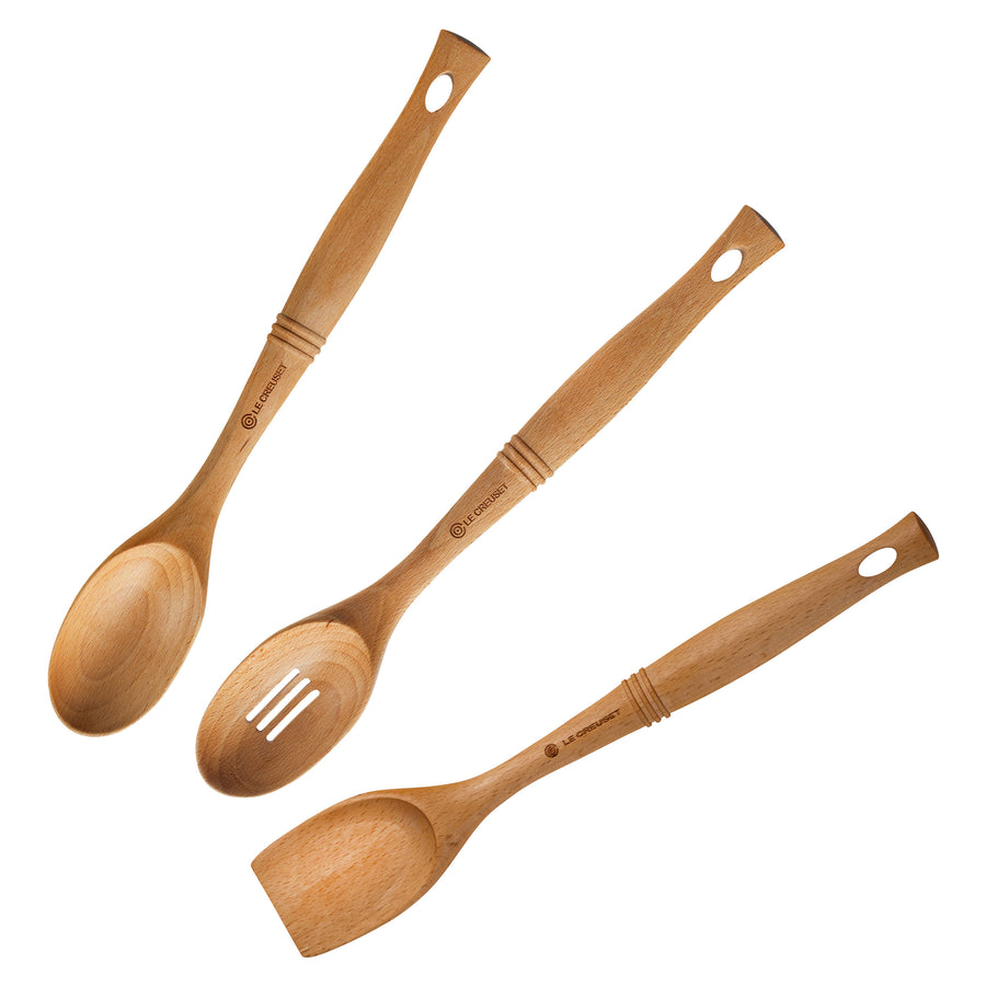 Le Creuset 3 Piece Wooden Spoon Set