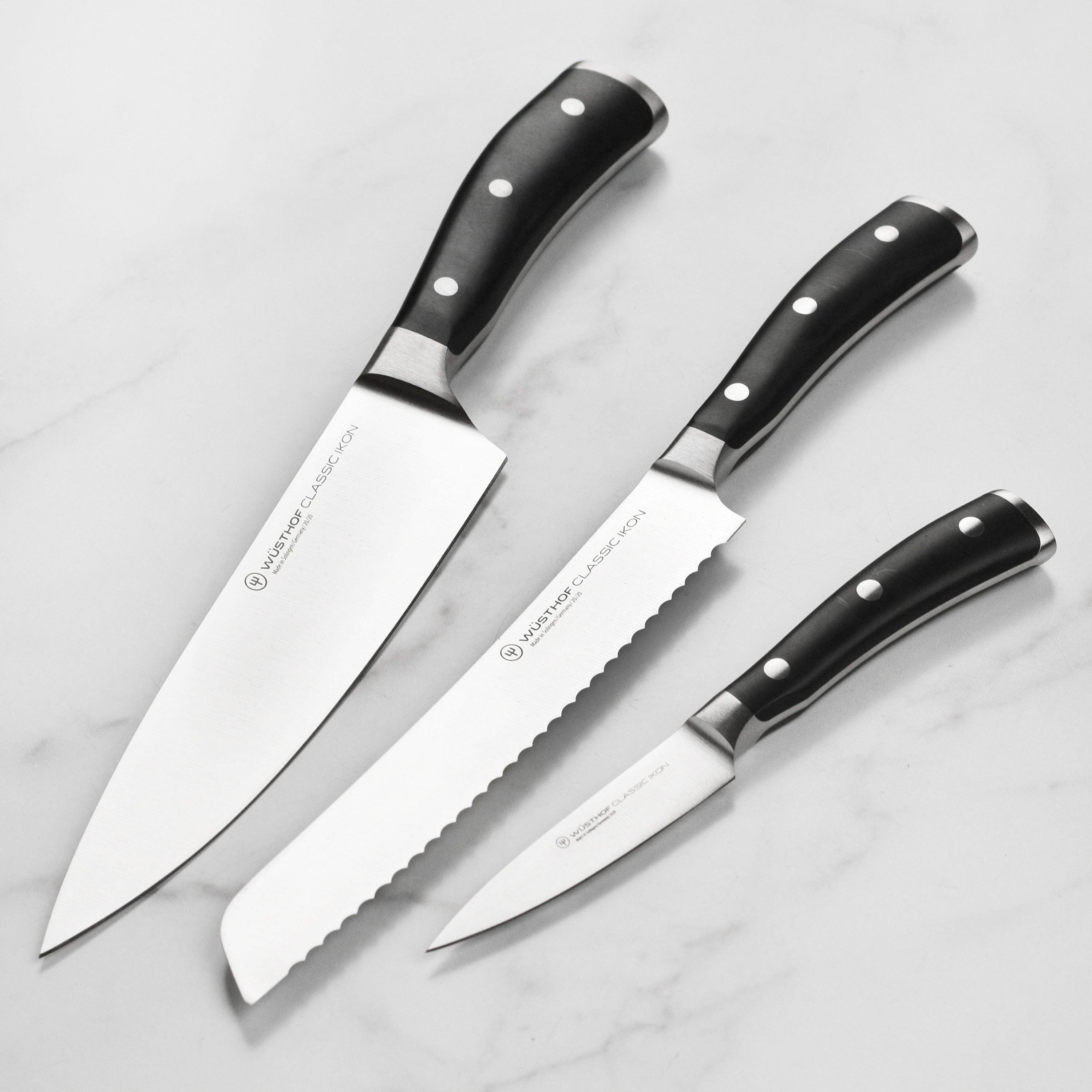 Wusthof Classic Ikon Knife Set - 3 Piece – Cutlery and More