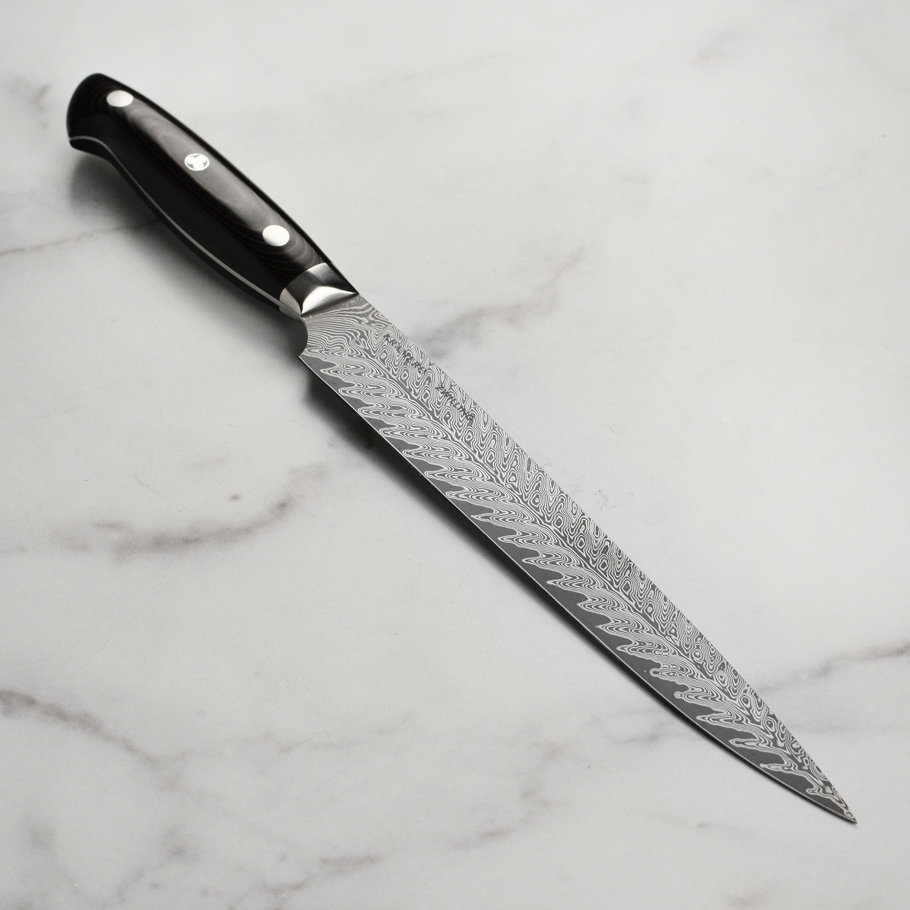 Bob Kramer 10インチ シェフナイフ Bob Kramer Stainless Damascus Slicing Knife - 9