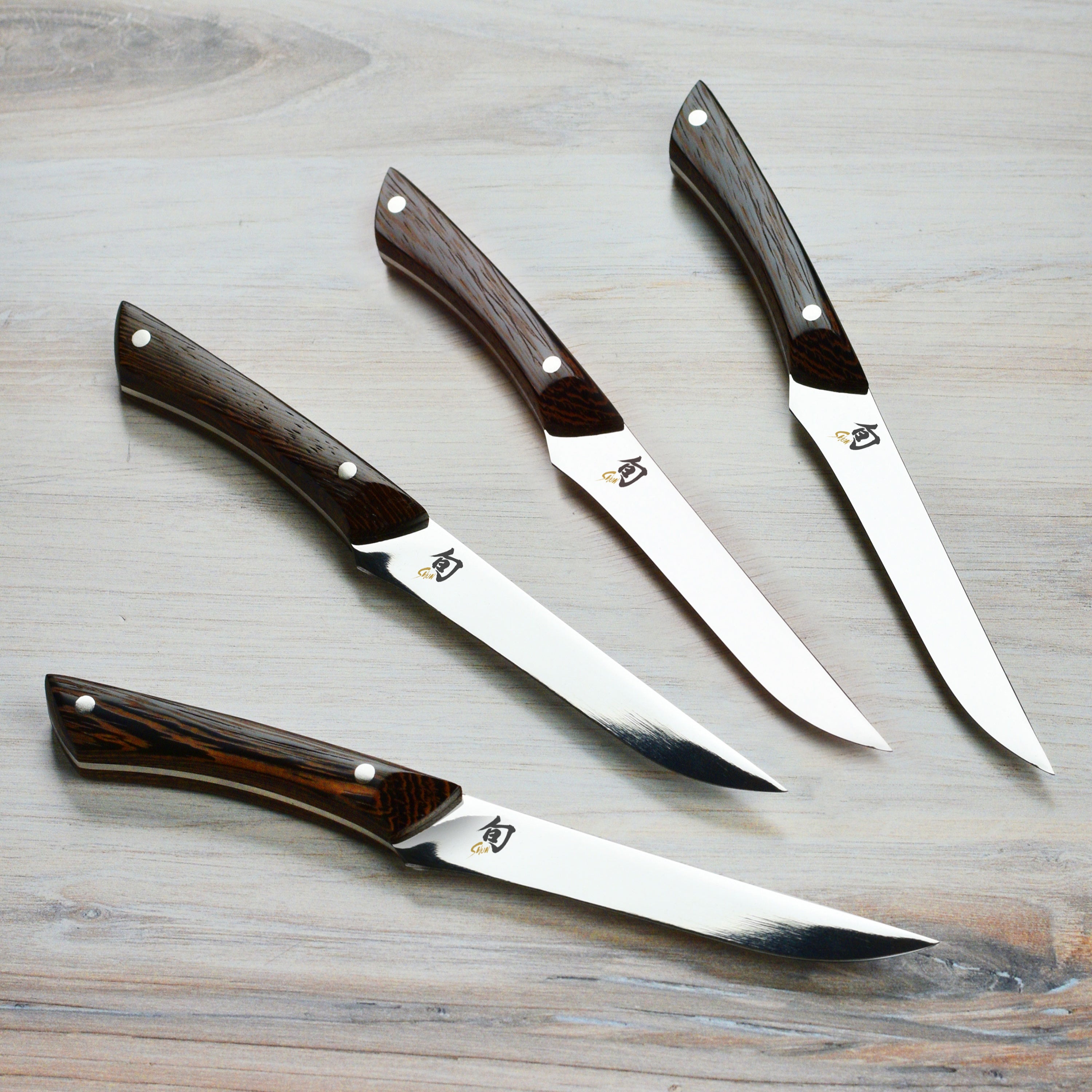 Shun Shima Steak Knife Set - Natural Tagayasan - 4 Piece – Cutlery