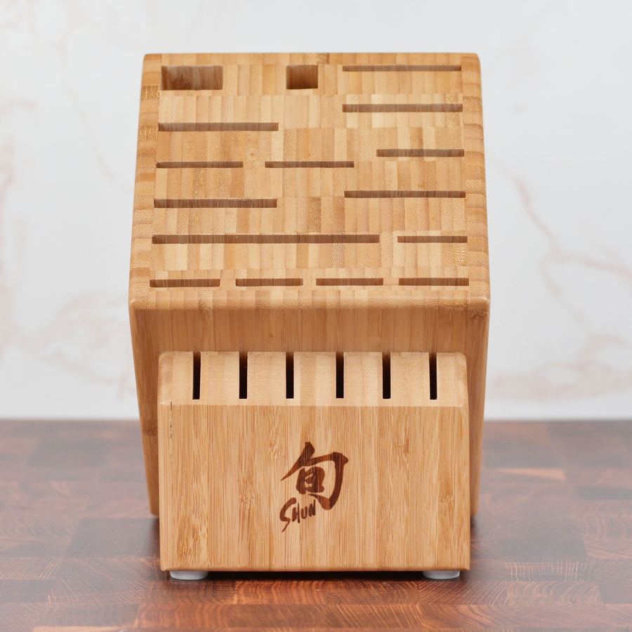 Shun 22 Slot Bamboo Knife Block